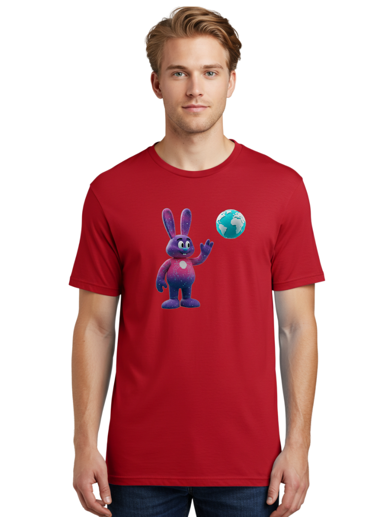 Galaxy-Bunny-5 Men'S Graphic Tee, 100% Cotton, Comfortable Casual Summer Wear, Machine Washable, Vintage Camera, Old Camera, Antique Camera, Black Camera, Classic Photography, Photography Equipment, Nostalgic Device, Film Camera, Camera Art Bai017