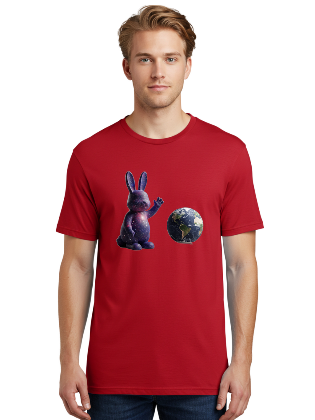 Galaxy-Bunny-6 Men'S Graphic Tee, 100% Cotton, Comfortable Casual Summer Wear, Machine Washable, Vintage Camera, Old Camera, Antique Camera, Black Camera, Classic Photography, Photography Equipment, Nostalgic Device, Film Camera, Camera Art Bai018