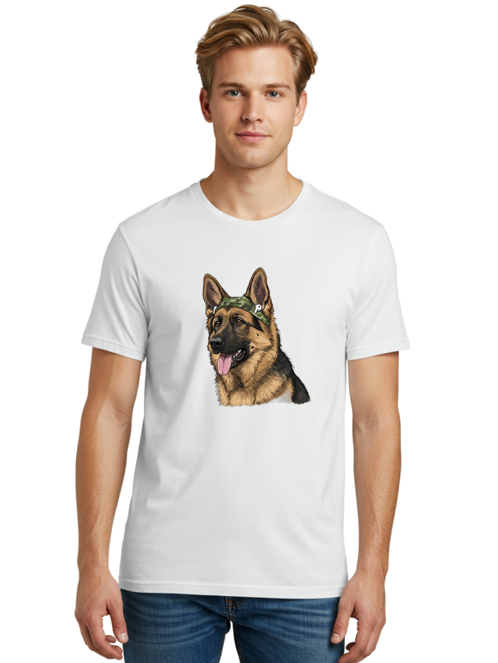 German-Shepherd Men'S Graphic Tee, 100% Cotton, Comfortable Casual Summer Wear, Machine Washable, Vintage Camera, Old Camera, Antique Camera, Black Camera, Classic Photography, Photography Equipment, Nostalgic Device, Film Camera, Camera Art Bai024
