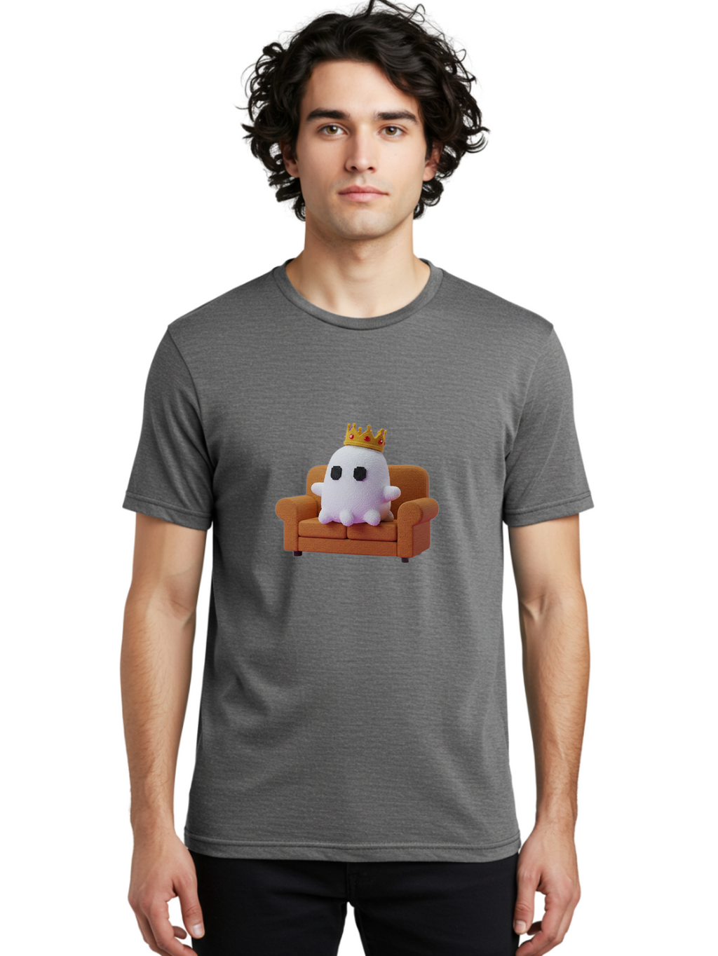 Ghost-King-1 Men'S Graphic Tee, 100% Cotton, Comfortable Casual Summer Wear, Machine Washable, Vintage Camera, Old Camera, Antique Camera, Black Camera, Classic Photography, Photography Equipment, Nostalgic Device, Film Camera, Camera Art Bai025