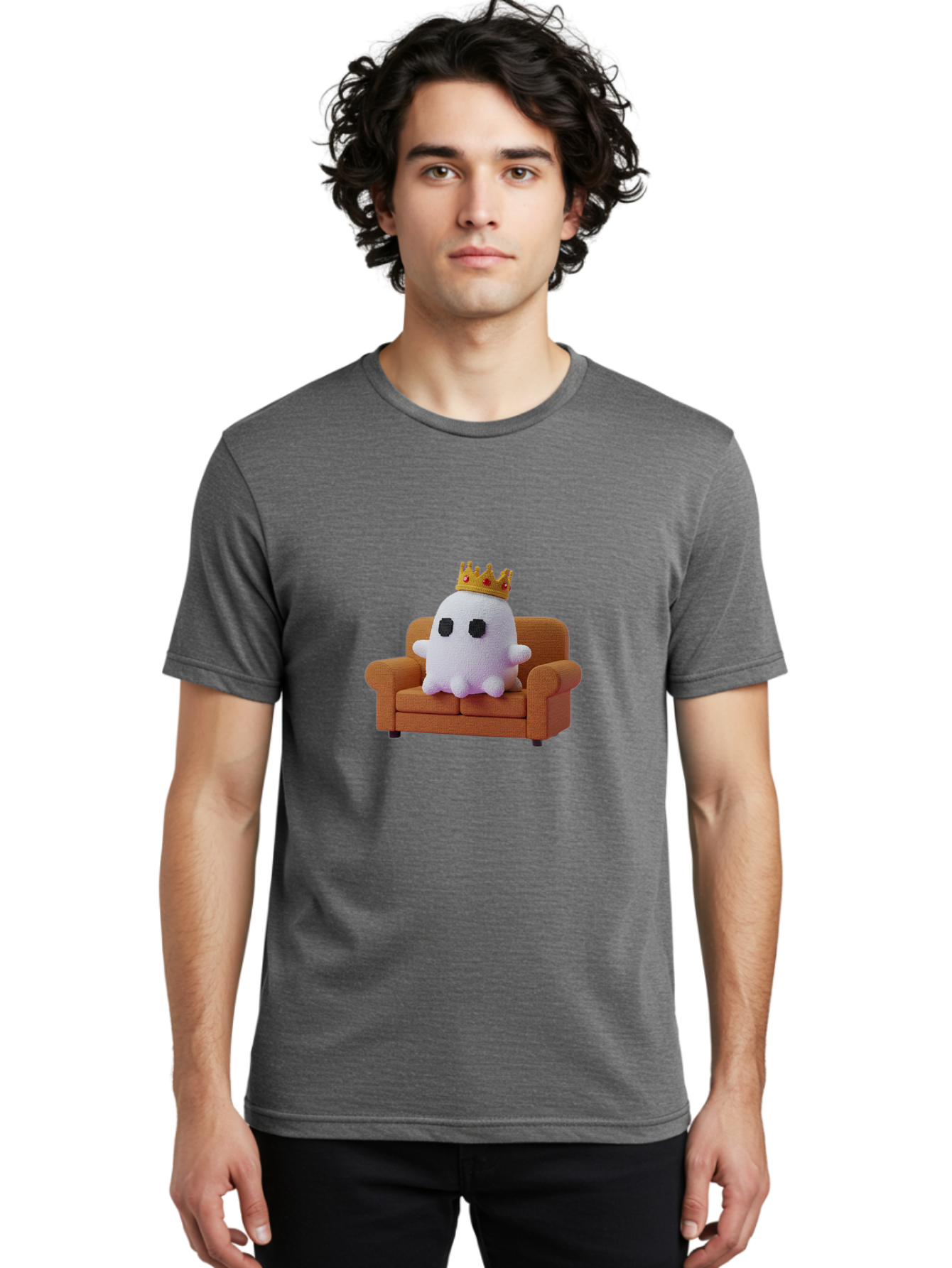 Ghost-King-1 Men'S Graphic Tee, 100% Cotton, Comfortable Casual Summer Wear, Machine Washable, Vintage Camera, Old Camera, Antique Camera, Black Camera, Classic Photography, Photography Equipment, Nostalgic Device, Film Camera, Camera Art Bai025
