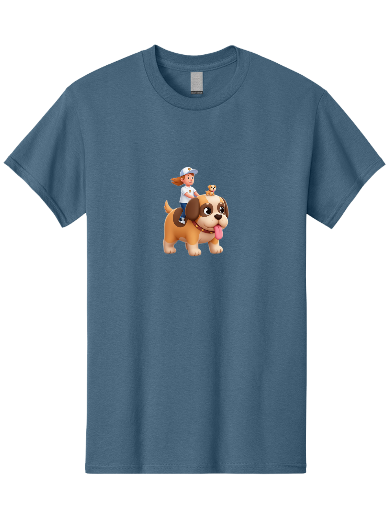 Girl-Riding-Dog Men'S Graphic Tee, 100% Cotton, Comfortable Casual Summer Wear, Machine Washable, Vintage Camera, Old Camera, Antique Camera, Black Camera, Classic Photography, Photography Equipment, Nostalgic Device, Film Camera, Camera Art Bai028