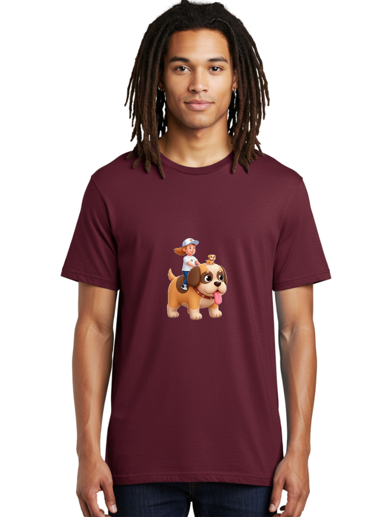 Girl-Riding-Dog Men'S Graphic Tee, 100% Cotton, Comfortable Casual Summer Wear, Machine Washable, Vintage Camera, Old Camera, Antique Camera, Black Camera, Classic Photography, Photography Equipment, Nostalgic Device, Film Camera, Camera Art Bai028