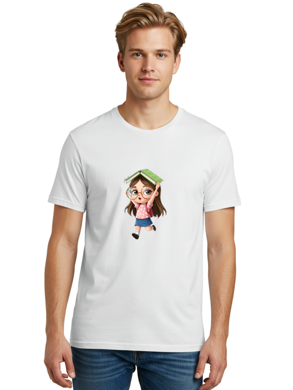 Girl-With-Book Men'S Graphic Tee, 100% Cotton, Comfortable Casual Summer Wear, Machine Washable, Vintage Camera, Old Camera, Antique Camera, Black Camera, Classic Photography, Photography Equipment, Nostalgic Device, Film Camera, Camera Art Bai029