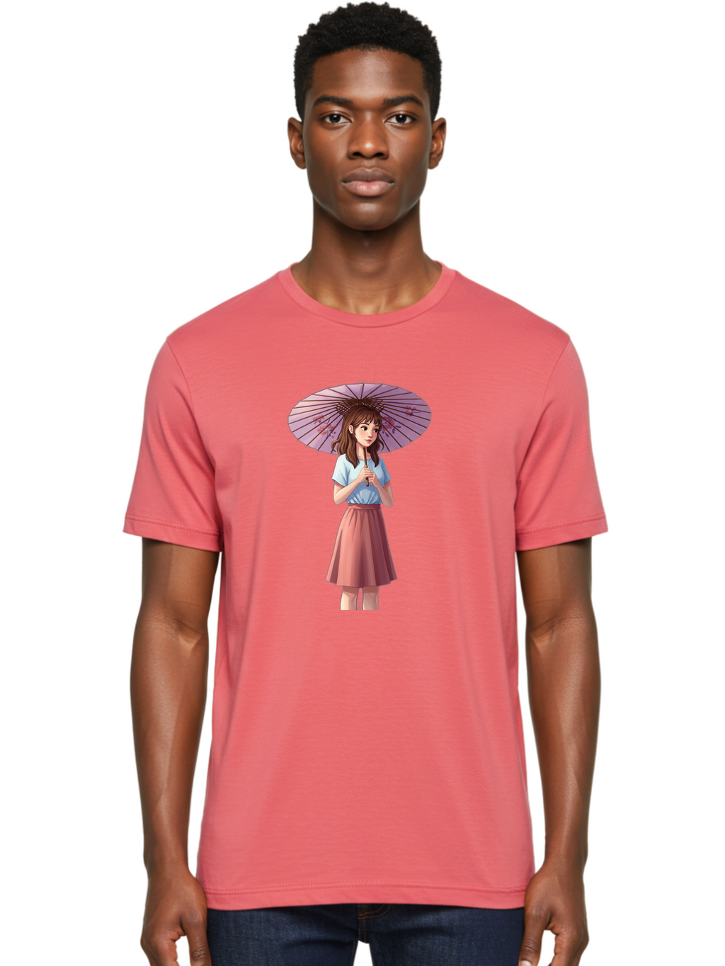 Girl-With-Parasol Men'S Graphic Tee, 100% Cotton, Comfortable Casual Summer Wear, Machine Washable, Vintage Camera, Old Camera, Antique Camera, Black Camera, Classic Photography, Photography Equipment, Nostalgic Device, Film Camera, Camera Art Bai035