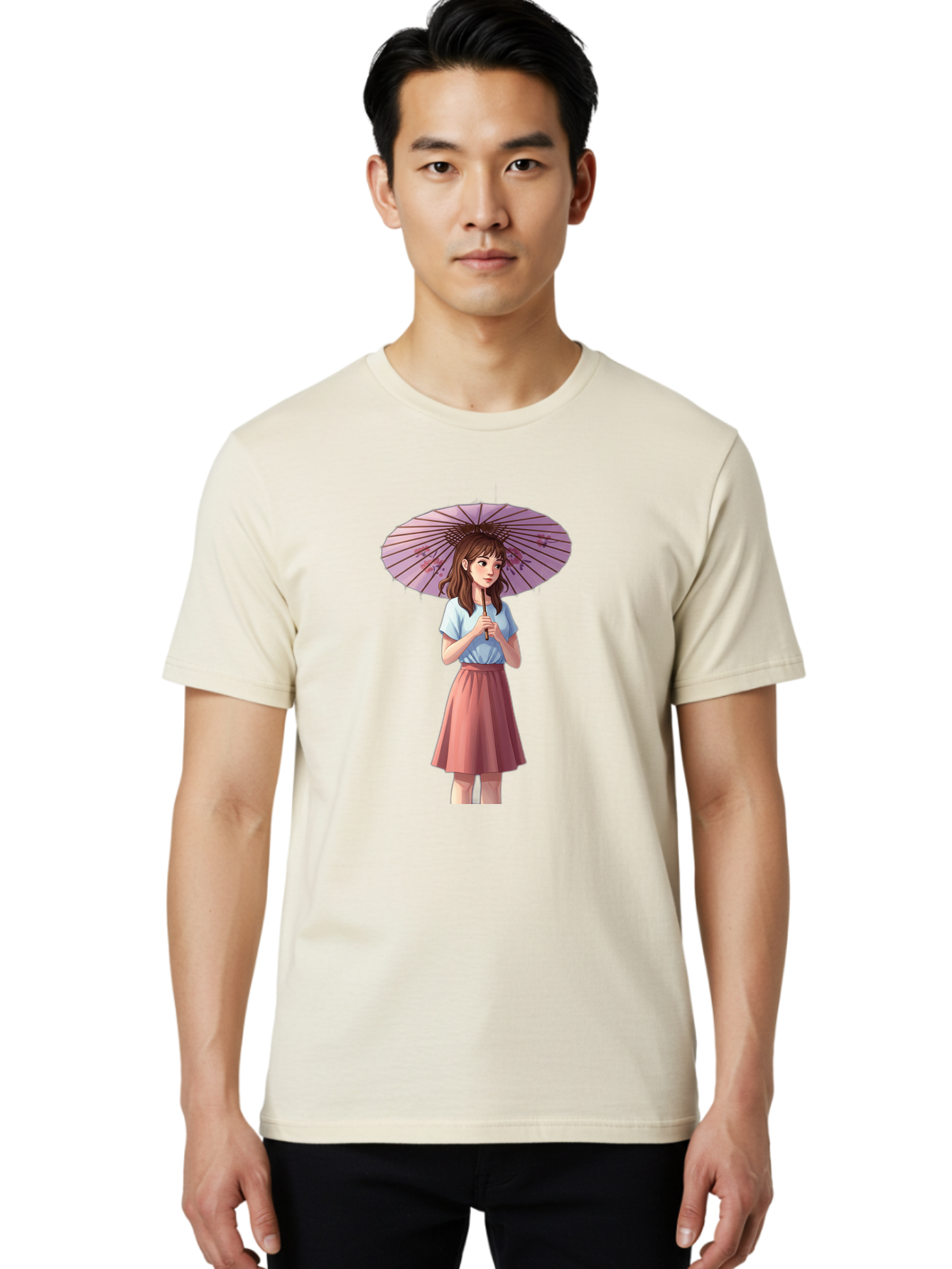 Girl-With-Parasol Men'S Graphic Tee, 100% Cotton, Comfortable Casual Summer Wear, Machine Washable, Vintage Camera, Old Camera, Antique Camera, Black Camera, Classic Photography, Photography Equipment, Nostalgic Device, Film Camera, Camera Art Bai035