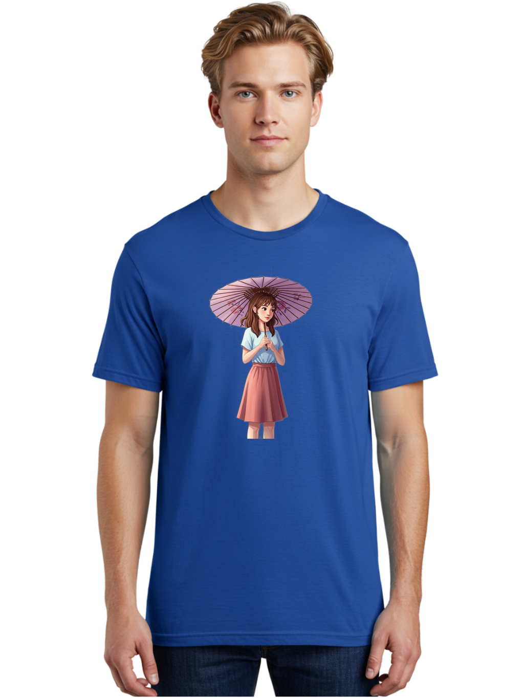 Girl-With-Parasol Men'S Graphic Tee, 100% Cotton, Comfortable Casual Summer Wear, Machine Washable, Vintage Camera, Old Camera, Antique Camera, Black Camera, Classic Photography, Photography Equipment, Nostalgic Device, Film Camera, Camera Art Bai035