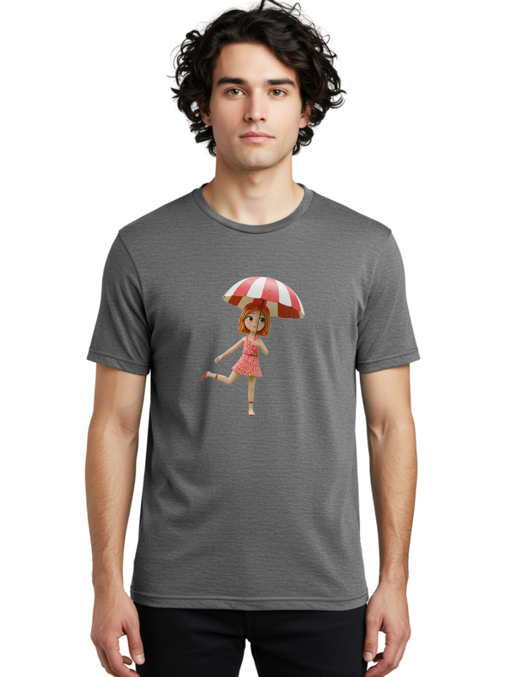 Girl-With-Umbrella Men'S Graphic Tee, 100% Cotton, Comfortable Casual Summer Wear, Machine Washable, Vintage Camera, Old Camera, Antique Camera, Black Camera, Classic Photography, Photography Equipment, Nostalgic Device, Film Camera, Bai040