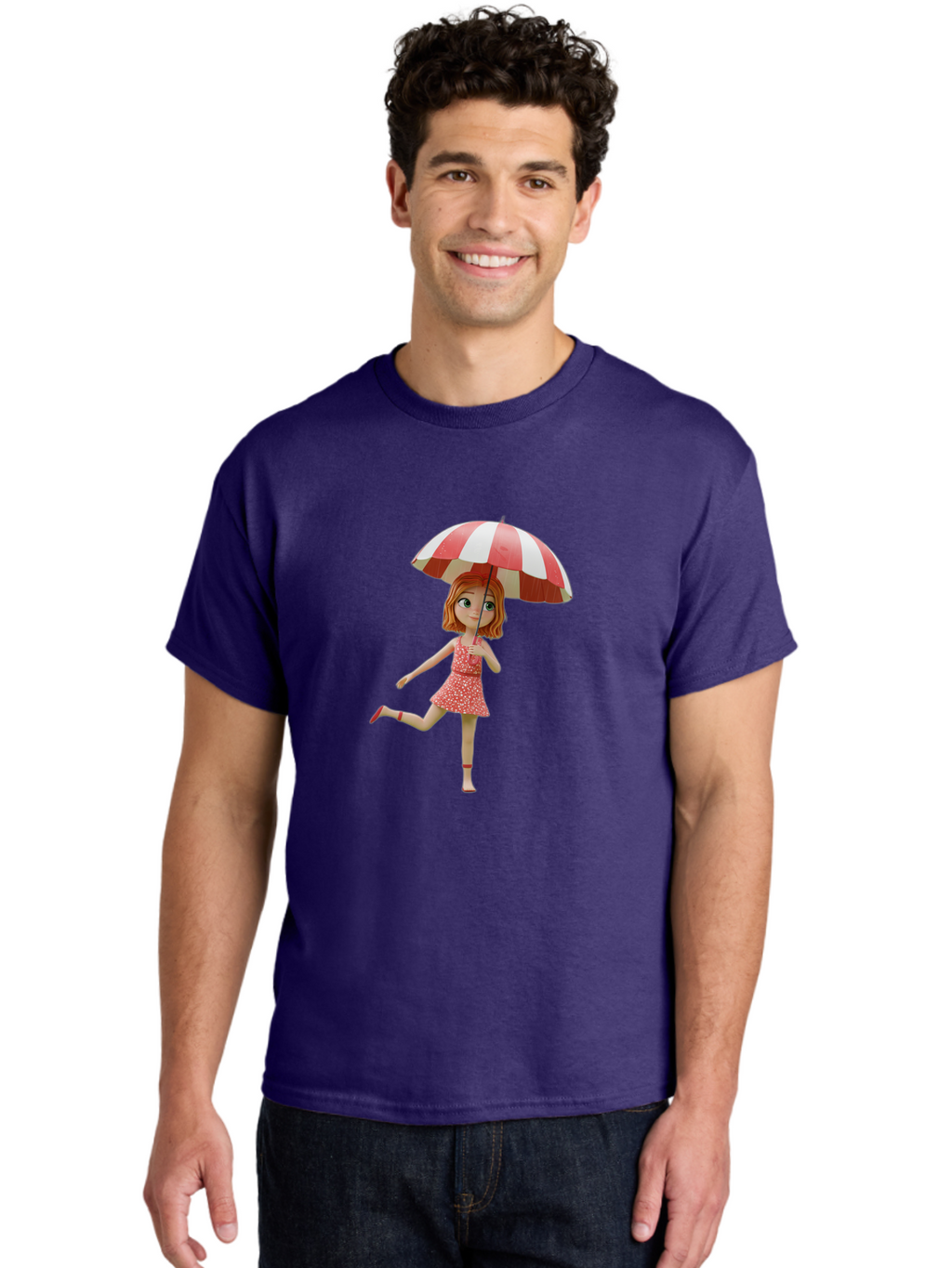 Girl-With-Umbrella Men'S Graphic Tee, 100% Cotton, Comfortable Casual Summer Wear, Machine Washable, Vintage Camera, Old Camera, Antique Camera, Black Camera, Classic Photography, Photography Equipment, Nostalgic Device, Film Camera, Bai040