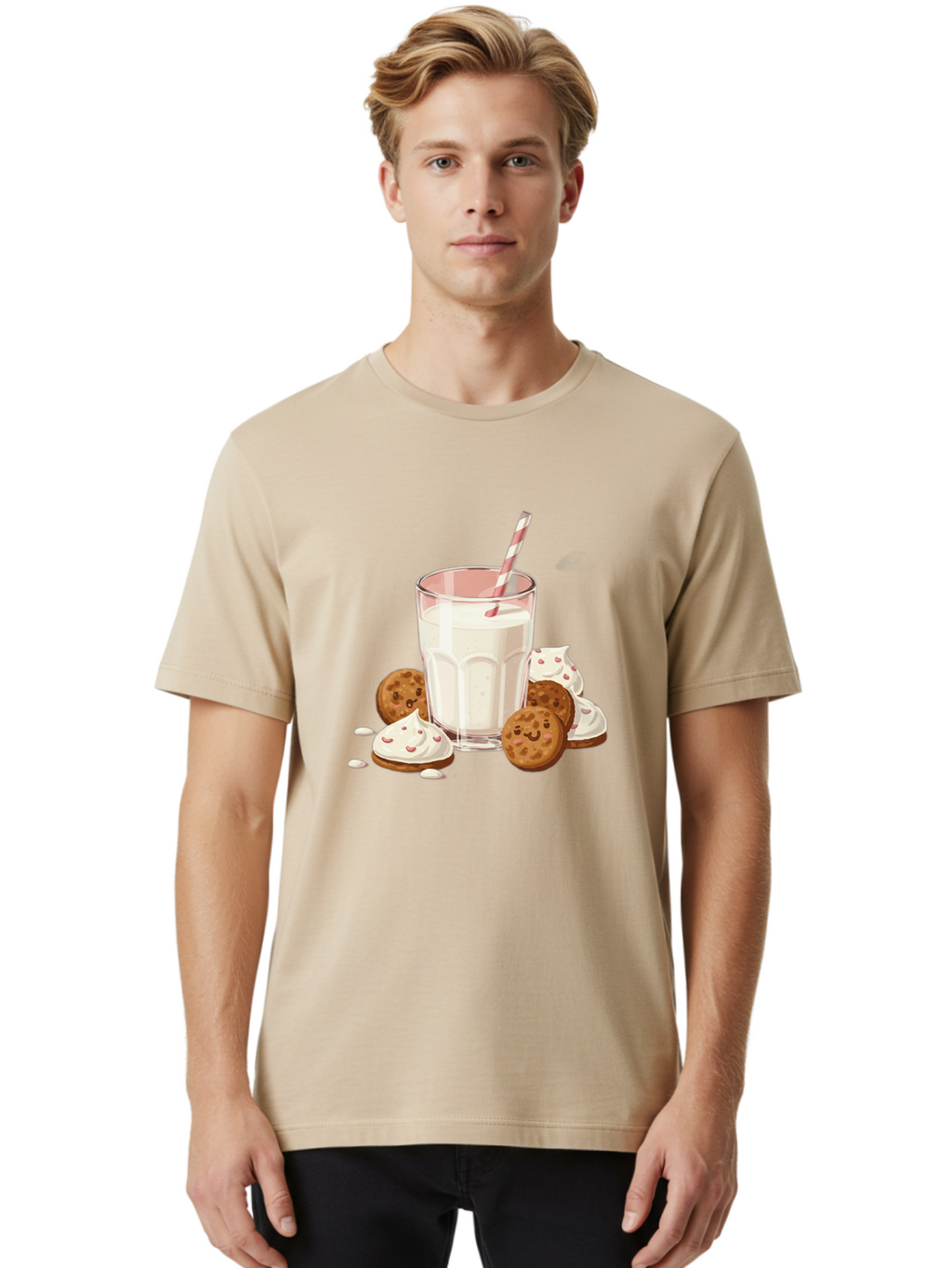 Glass-Of-Milk-With-Cookies Men'S Graphic Tee, 100% Cotton, Comfortable Casual Summer Wear, Machine Washable, Vintage Camera, Old Camera, Antique Camera, Black Camera, Classic Photography, Photography Equipment, Nostalgic Device, Film Camera, Bai042