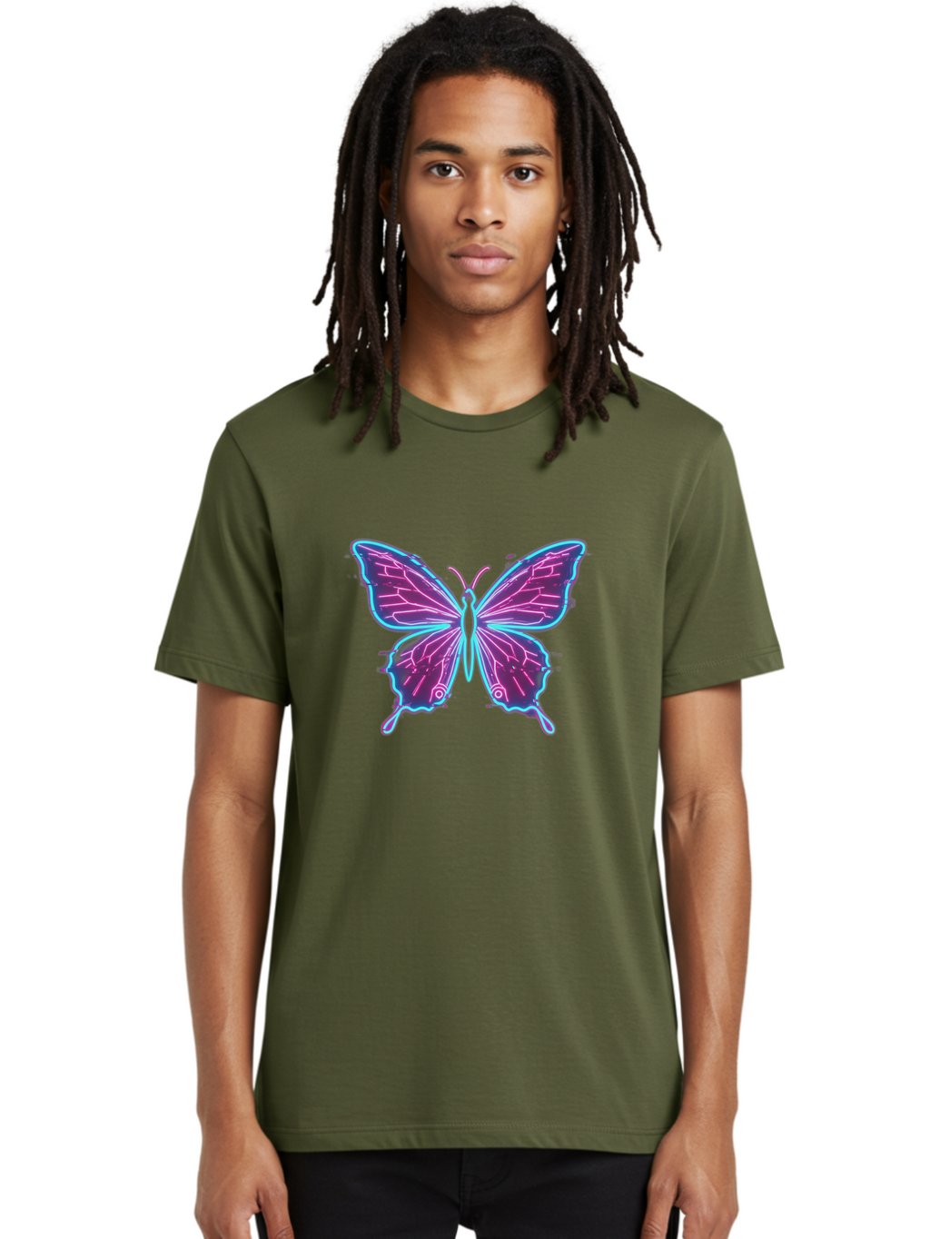 Glowing-Butterfly Men'S Graphic Tee, 100% Cotton, Comfortable Casual Summer Wear, Machine Washable, Vintage Camera, Old Camera, Antique Camera, Black Camera, Classic Photography, Photography Equipment, Nostalgic Device, Film Camera, Camera Art Bai048