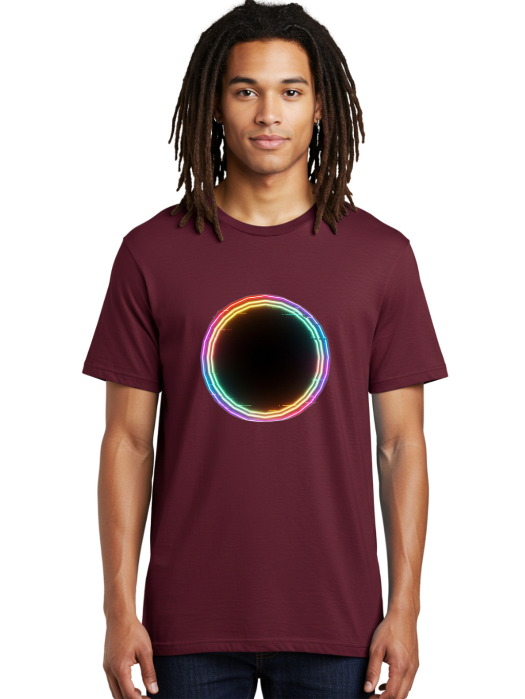 Glowing-Circle Men'S Graphic Tee, 100% Cotton, Comfortable Casual Summer Wear, Machine Washable, Vintage Camera, Old Camera, Antique Camera, Black Camera, Classic Photography, Photography Equipment, Nostalgic Device, Film Camera, Camera Art Bai049