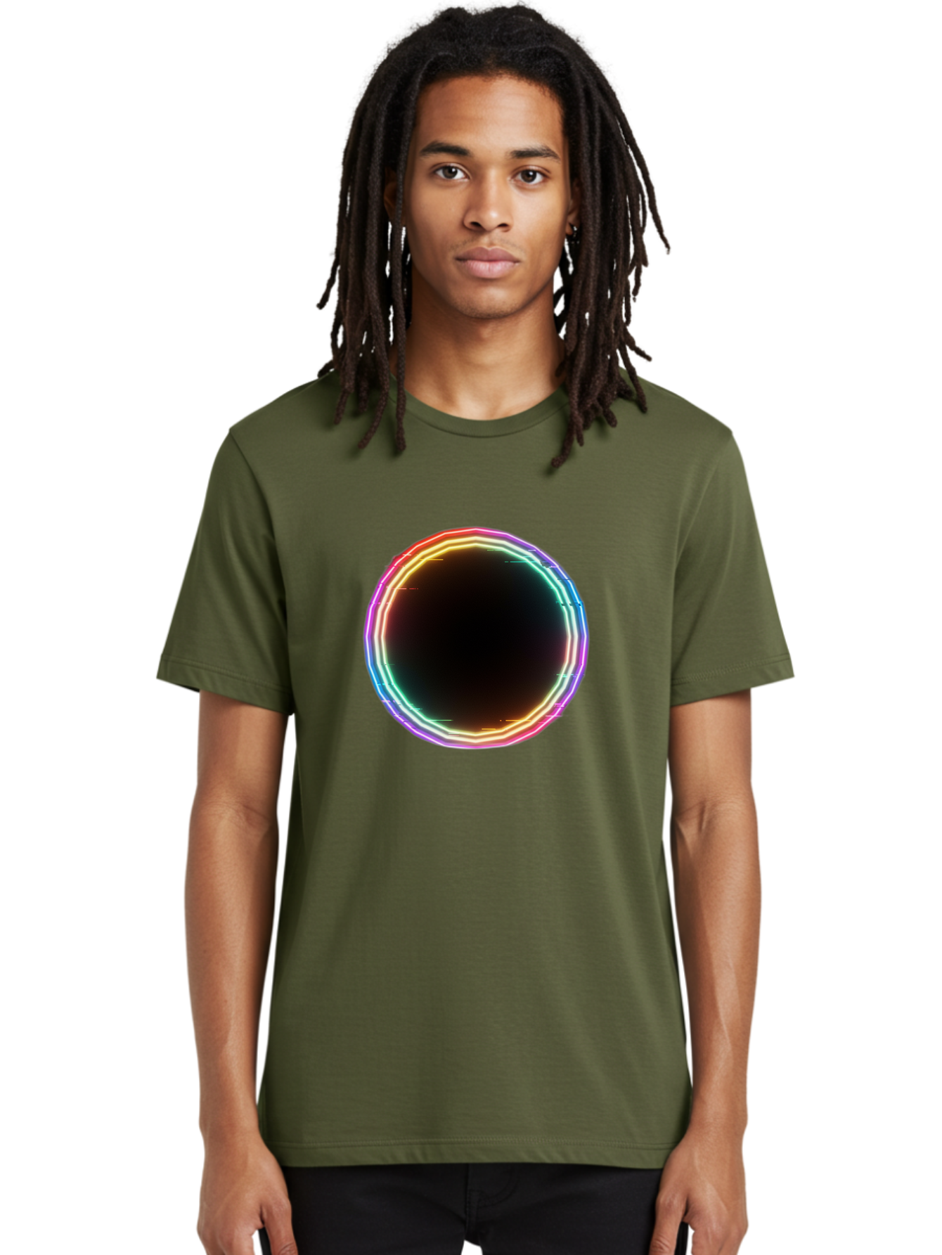 Glowing-Circle Men'S Graphic Tee, 100% Cotton, Comfortable Casual Summer Wear, Machine Washable, Vintage Camera, Old Camera, Antique Camera, Black Camera, Classic Photography, Photography Equipment, Nostalgic Device, Film Camera, Camera Art Bai049
