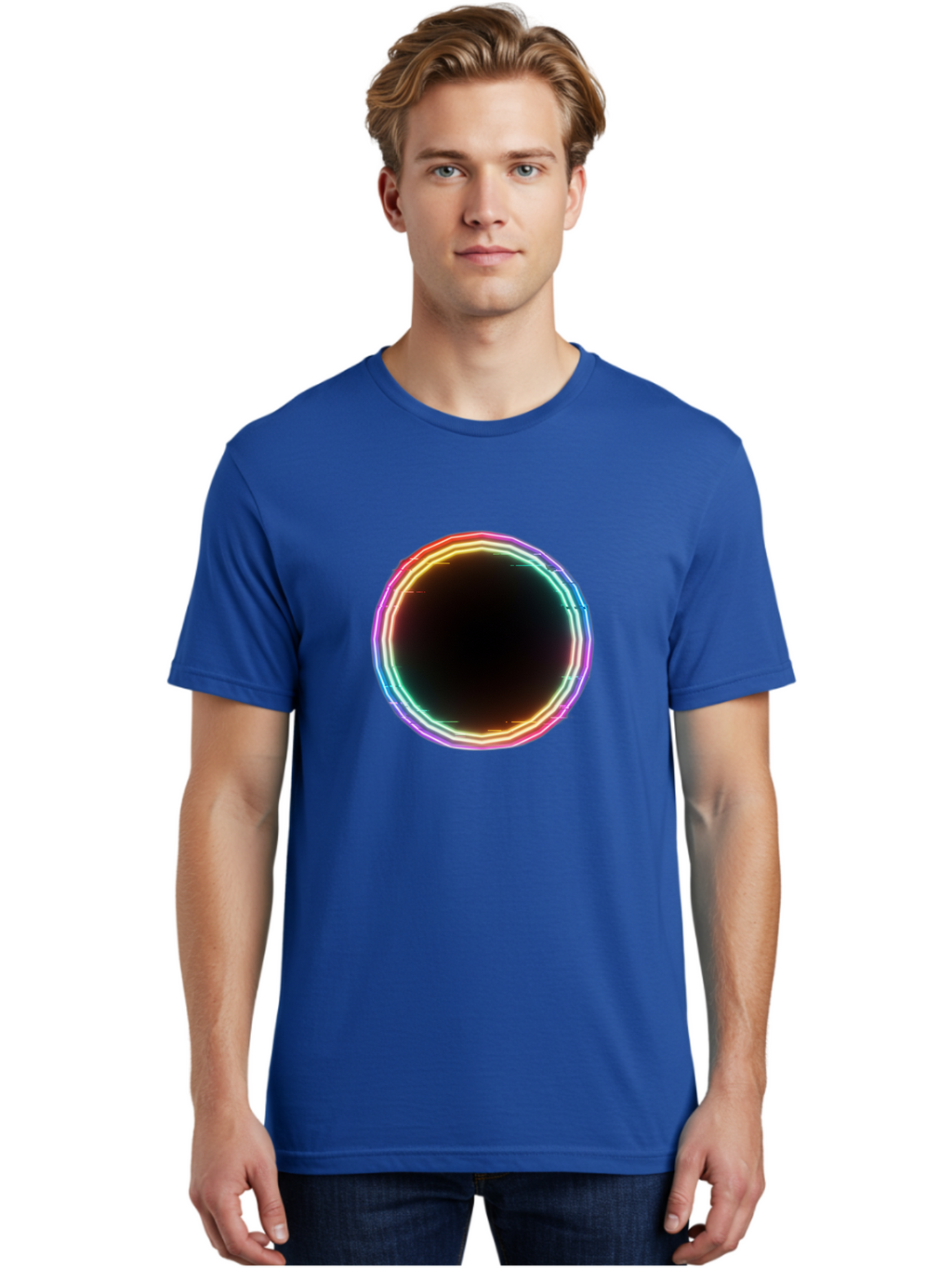Glowing-Circle Men'S Graphic Tee, 100% Cotton, Comfortable Casual Summer Wear, Machine Washable, Vintage Camera, Old Camera, Antique Camera, Black Camera, Classic Photography, Photography Equipment, Nostalgic Device, Film Camera, Camera Art Bai049