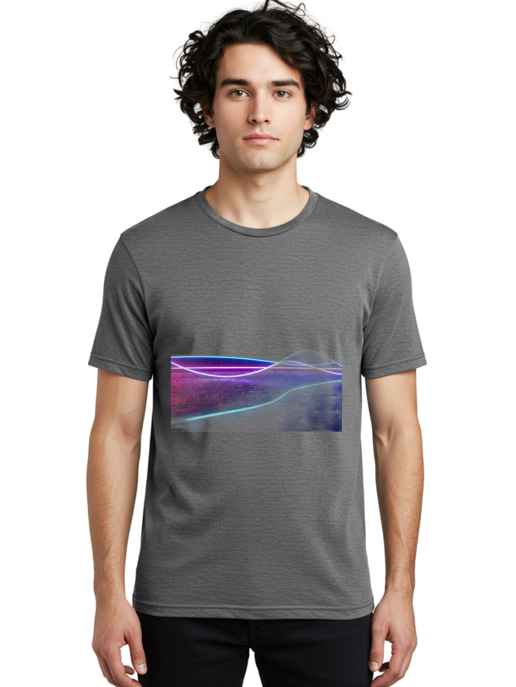 Glowing-Landscape Men'S Graphic Tee, 100% Cotton, Comfortable Casual Summer Wear, Machine Washable, Vintage Camera, Old Camera, Antique Camera, Black Camera, Classic Photography, Photography Equipment, Nostalgic Device, Film Camera, Camera Art Bai051
