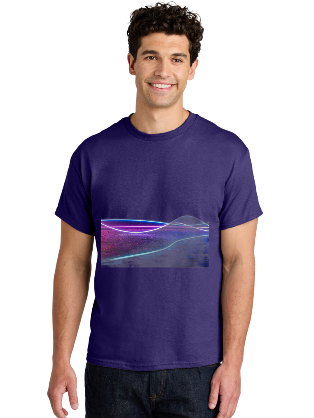 Glowing-Landscape Men'S Graphic Tee, 100% Cotton, Comfortable Casual Summer Wear, Machine Washable, Vintage Camera, Old Camera, Antique Camera, Black Camera, Classic Photography, Photography Equipment, Nostalgic Device, Film Camera, Camera Art Bai051