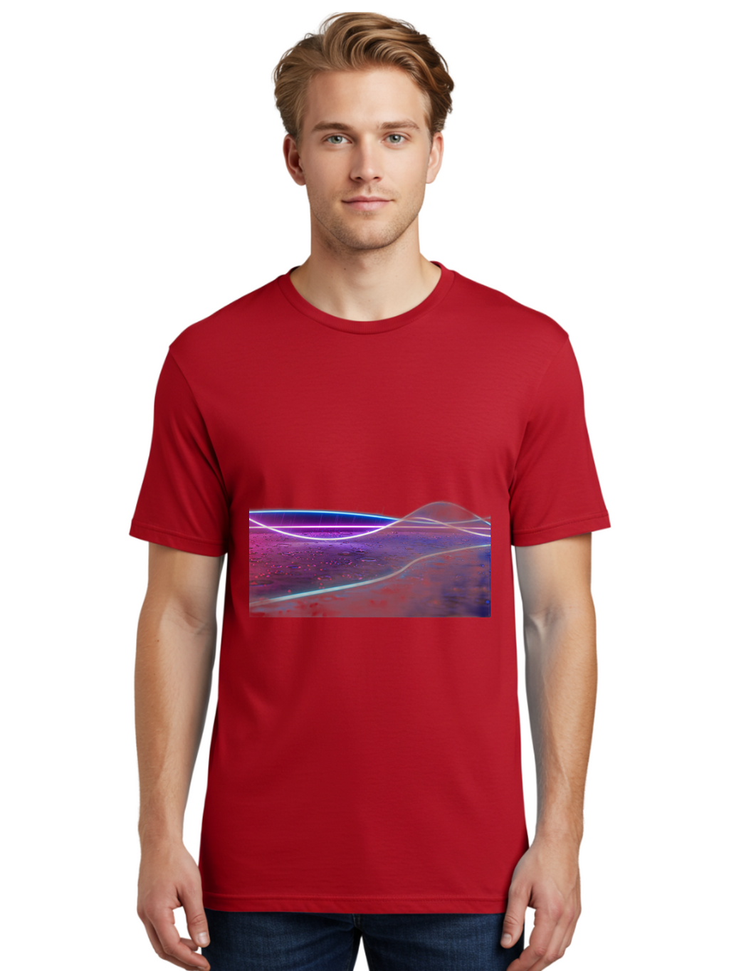 Glowing-Landscape Men'S Graphic Tee, 100% Cotton, Comfortable Casual Summer Wear, Machine Washable, Vintage Camera, Old Camera, Antique Camera, Black Camera, Classic Photography, Photography Equipment, Nostalgic Device, Film Camera, Camera Art Bai051
