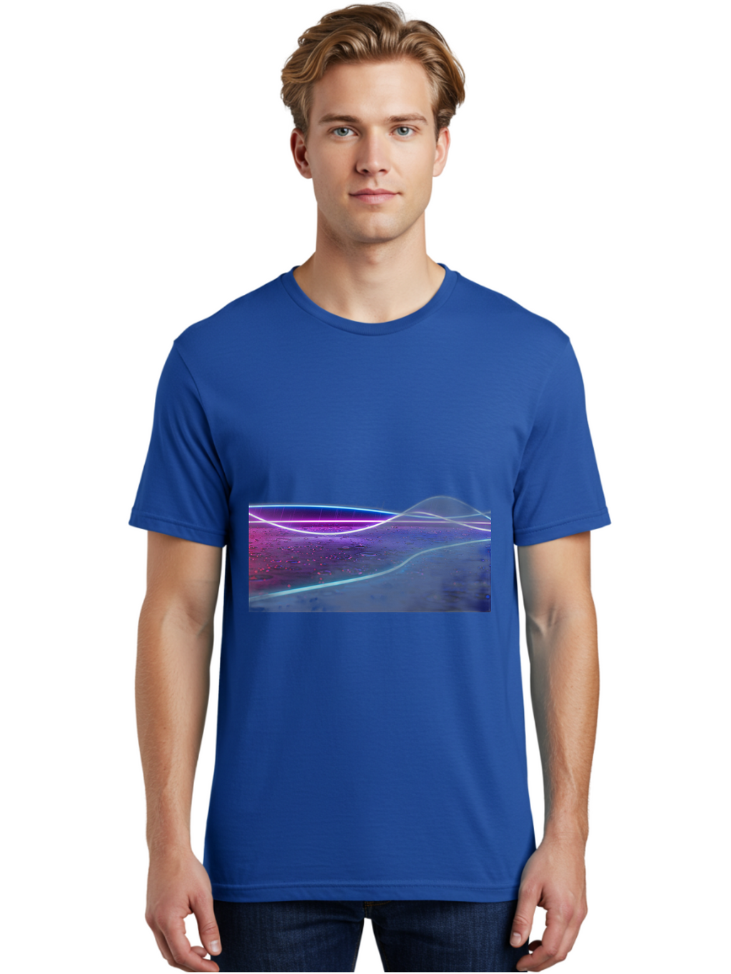 Glowing-Landscape Men'S Graphic Tee, 100% Cotton, Comfortable Casual Summer Wear, Machine Washable, Vintage Camera, Old Camera, Antique Camera, Black Camera, Classic Photography, Photography Equipment, Nostalgic Device, Film Camera, Camera Art Bai051