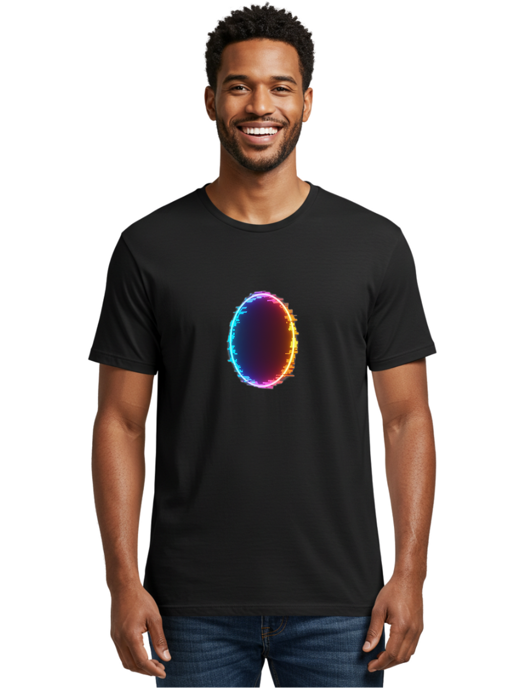 Glowing-Oval Men'S Graphic Tee, 100% Cotton, Comfortable Casual Summer Wear, Machine Washable, Vintage Camera, Old Camera, Antique Camera, Black Camera, Classic Photography, Photography Equipment, Nostalgic Device, Film Camera, Camera Art Bai053