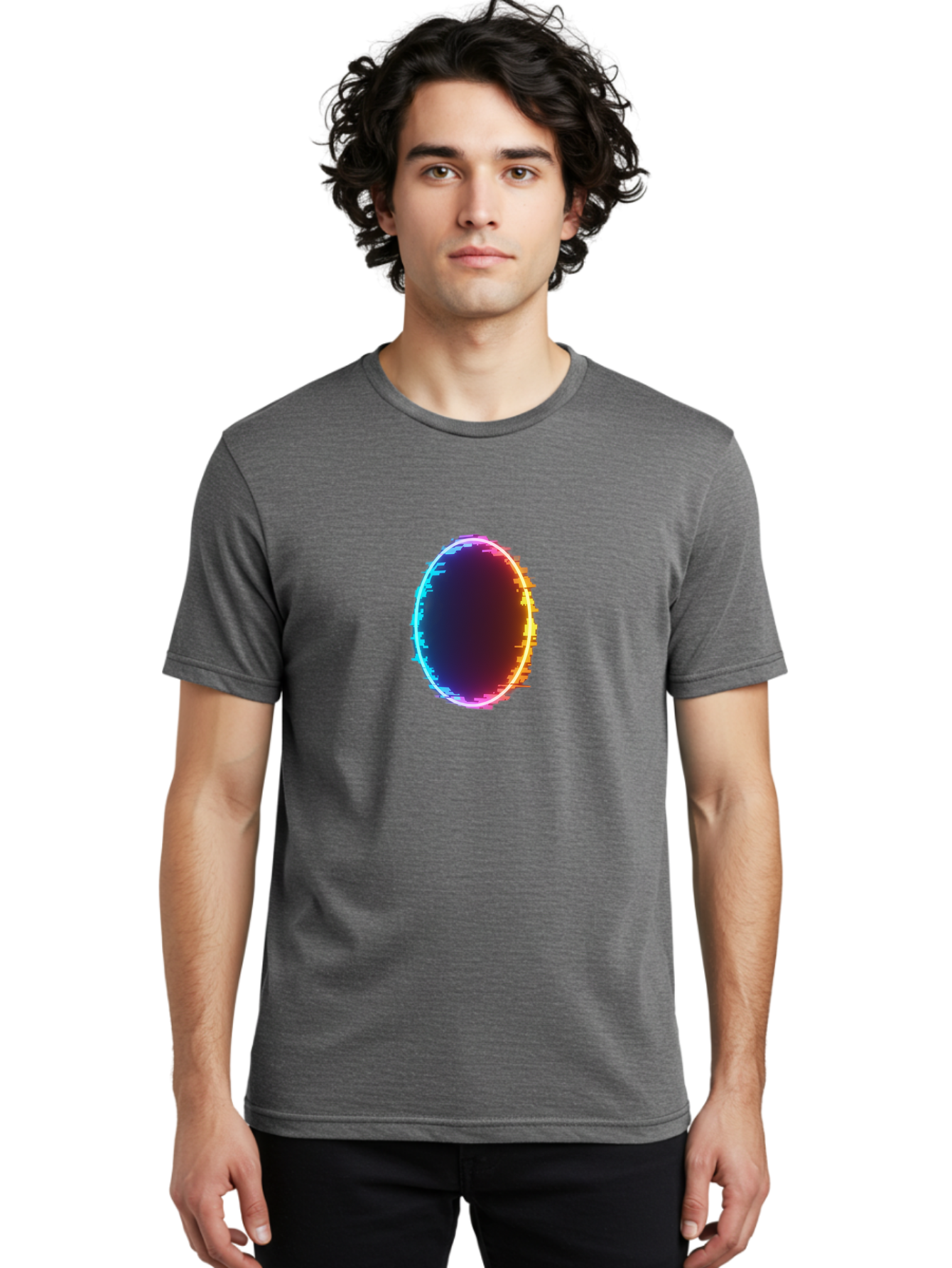 Glowing-Oval Men'S Graphic Tee, 100% Cotton, Comfortable Casual Summer Wear, Machine Washable, Vintage Camera, Old Camera, Antique Camera, Black Camera, Classic Photography, Photography Equipment, Nostalgic Device, Film Camera, Camera Art Bai053