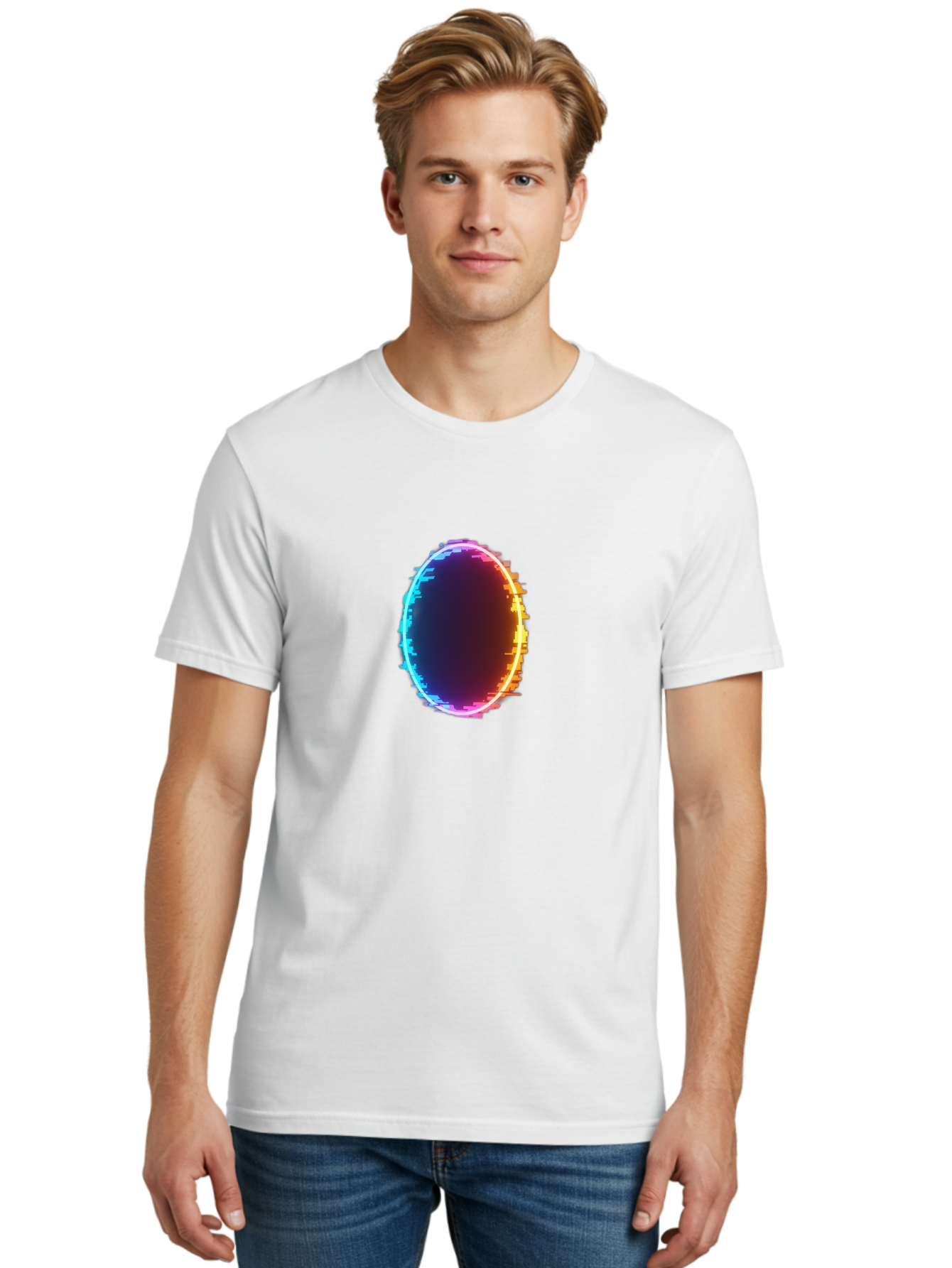 Glowing-Oval Men'S Graphic Tee, 100% Cotton, Comfortable Casual Summer Wear, Machine Washable, Vintage Camera, Old Camera, Antique Camera, Black Camera, Classic Photography, Photography Equipment, Nostalgic Device, Film Camera, Camera Art Bai053