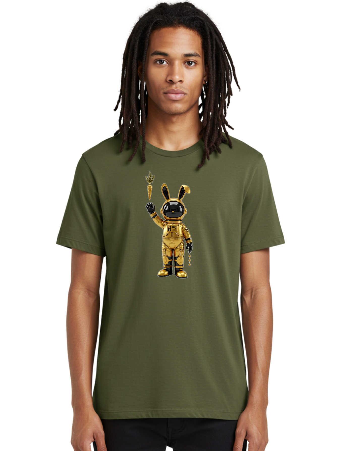 Gold-Space-Bunny Men'S Graphic Tee, 100% Cotton, Comfortable Casual Summer Wear, Machine Washable, Vintage Camera, Old Camera, Antique Camera, Black Camera, Classic Photography, Photography Equipment, Nostalgic Device, Film Camera, Camera Art Bai058