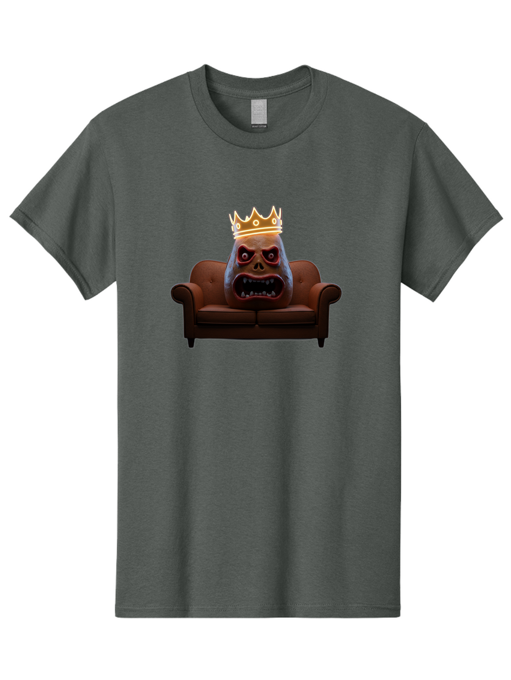 Gorilla-Head-On-Sofa Men'S Graphic Tee, 100% Cotton, Comfortable Casual Summer Wear, Machine Washable, Vintage Camera, Old Camera, Antique Camera, Black Camera, Classic Photography, Photography Equipment, Nostalgic Device, Film Camera, Bai061