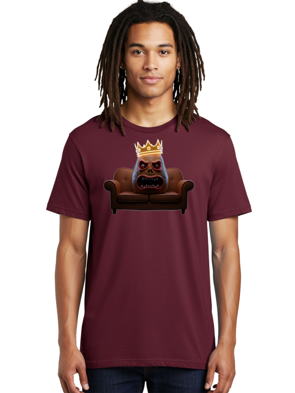 Gorilla-Head-On-Sofa Men'S Graphic Tee, 100% Cotton, Comfortable Casual Summer Wear, Machine Washable, Vintage Camera, Old Camera, Antique Camera, Black Camera, Classic Photography, Photography Equipment, Nostalgic Device, Film Camera, Bai061