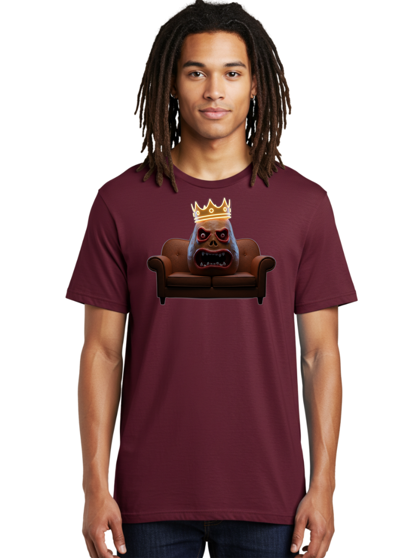 Gorilla-Head-On-Sofa Men'S Graphic Tee, 100% Cotton, Comfortable Casual Summer Wear, Machine Washable, Vintage Camera, Old Camera, Antique Camera, Black Camera, Classic Photography, Photography Equipment, Nostalgic Device, Film Camera, Bai061