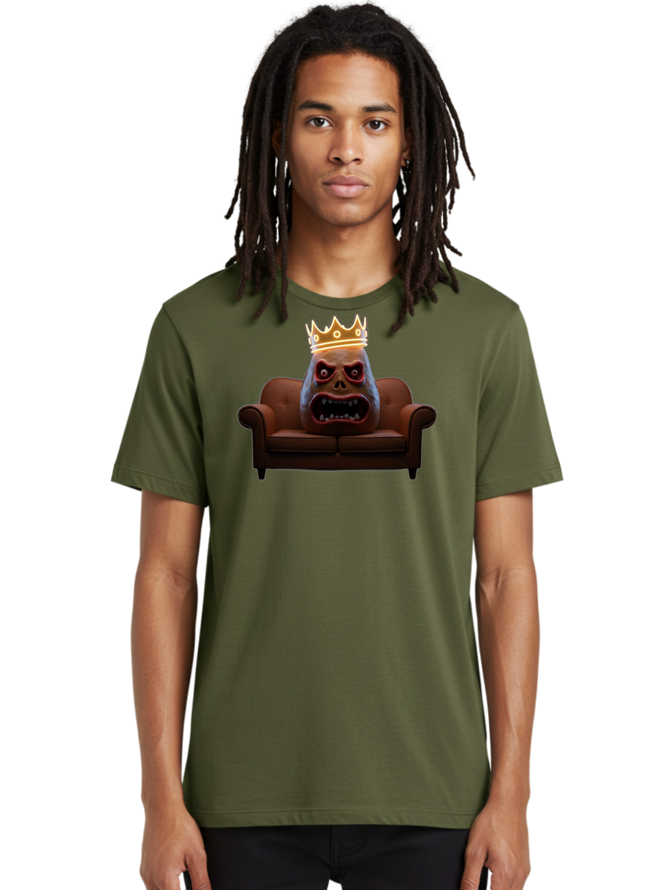 Gorilla-Head-On-Sofa Men'S Graphic Tee, 100% Cotton, Comfortable Casual Summer Wear, Machine Washable, Vintage Camera, Old Camera, Antique Camera, Black Camera, Classic Photography, Photography Equipment, Nostalgic Device, Film Camera, Bai061