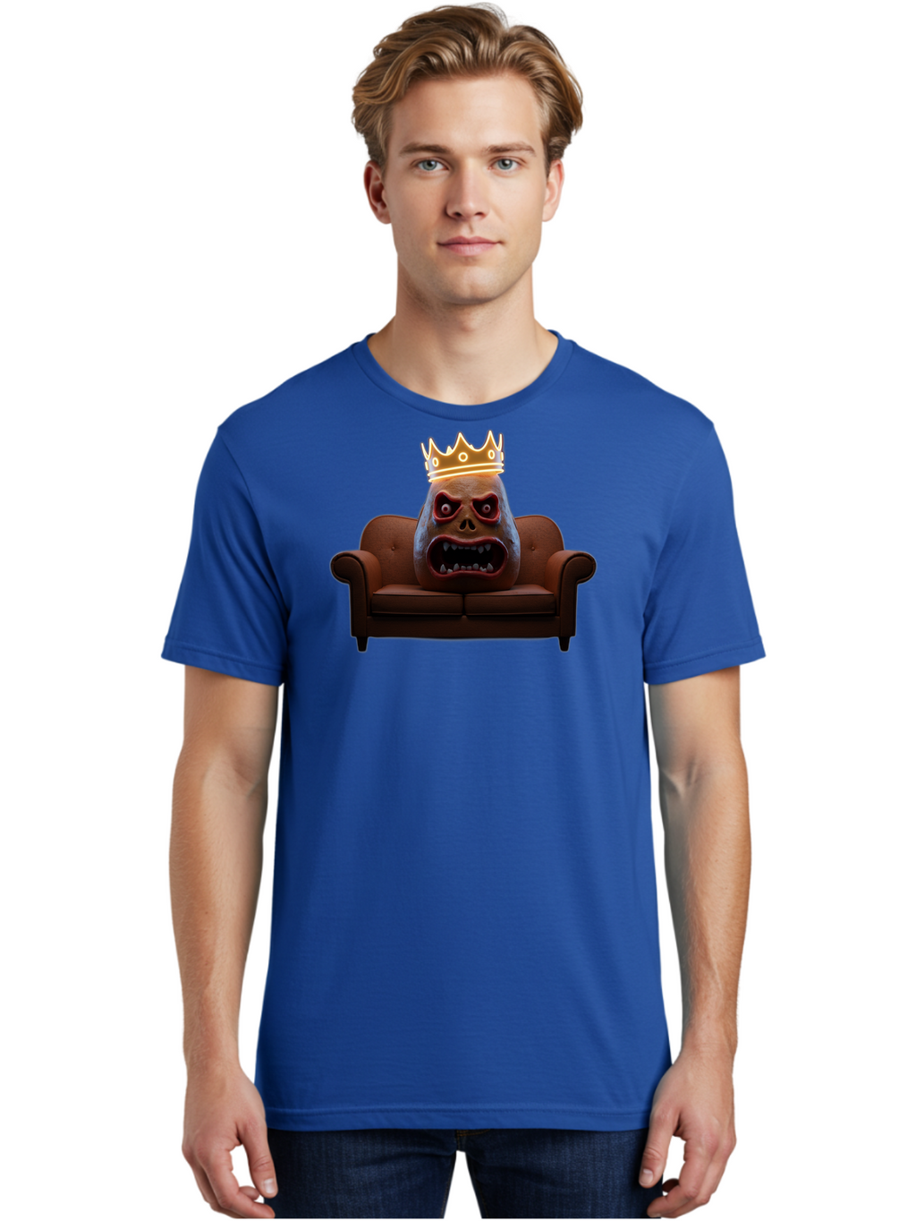 Gorilla-Head-On-Sofa Men'S Graphic Tee, 100% Cotton, Comfortable Casual Summer Wear, Machine Washable, Vintage Camera, Old Camera, Antique Camera, Black Camera, Classic Photography, Photography Equipment, Nostalgic Device, Film Camera, Bai061