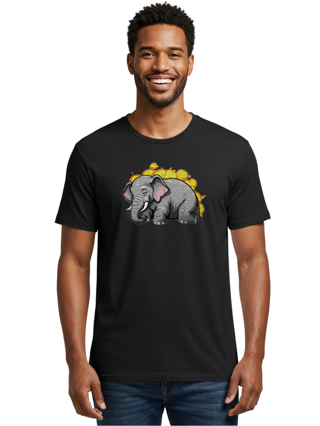 Graffiti-Elephant Men'S Graphic Tee, 100% Cotton, Comfortable Casual Summer Wear, Machine Washable, Vintage Camera, Old Camera, Antique Camera, Black Camera, Classic Photography, Photography Equipment, Nostalgic Device, Film Camera, Camera Art Bai062