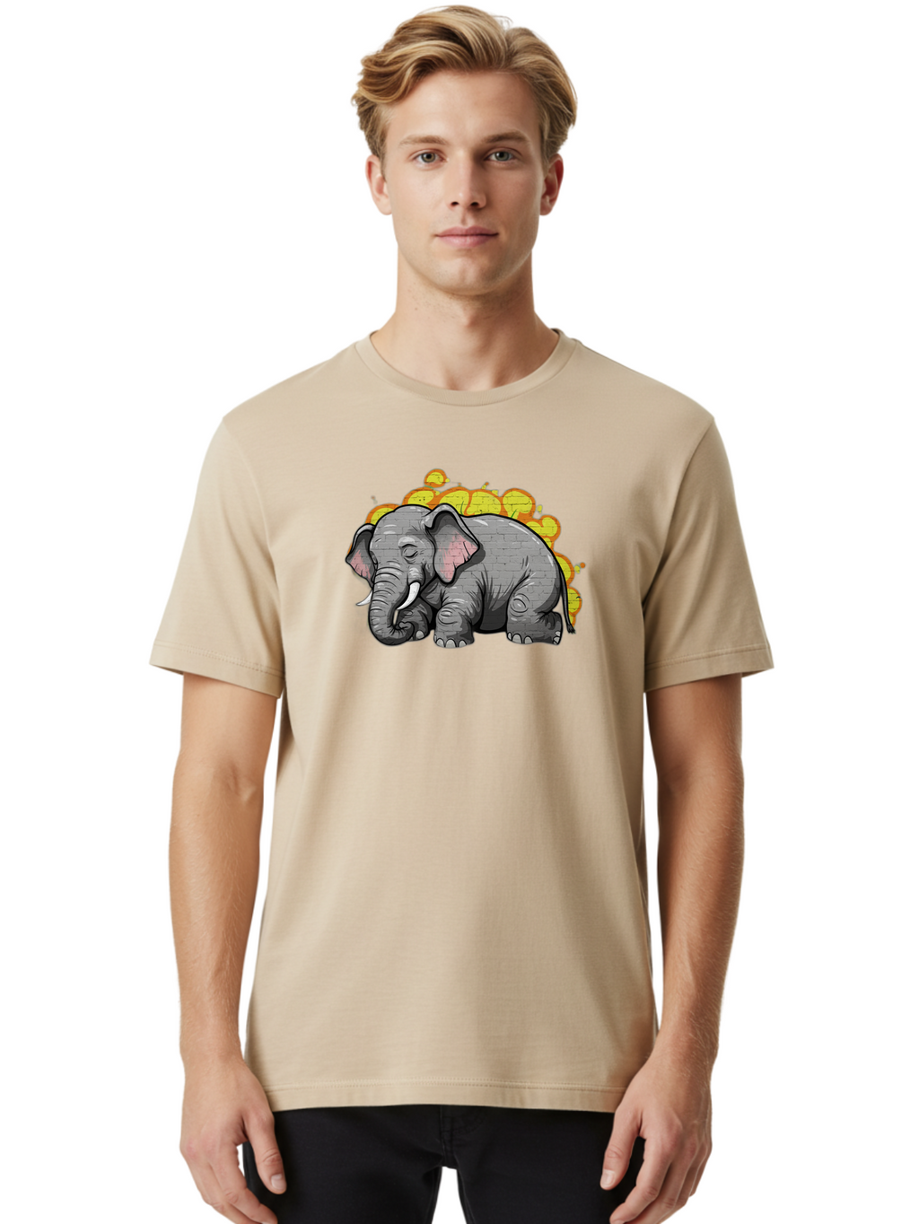 Graffiti-Elephant Men'S Graphic Tee, 100% Cotton, Comfortable Casual Summer Wear, Machine Washable, Vintage Camera, Old Camera, Antique Camera, Black Camera, Classic Photography, Photography Equipment, Nostalgic Device, Film Camera, Camera Art Bai062