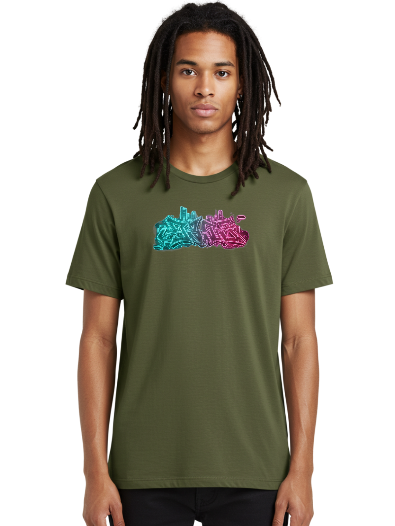 Graffiti-Style-City-Skyline Men'S Graphic Tee, 100% Cotton, Comfortable Casual Summer Wear, Machine Washable, Vintage Camera, Old Camera, Antique Camera, Black Camera, Classic Photography, Photography Equipment, Nostalgic Device, Film Camera, Bai063