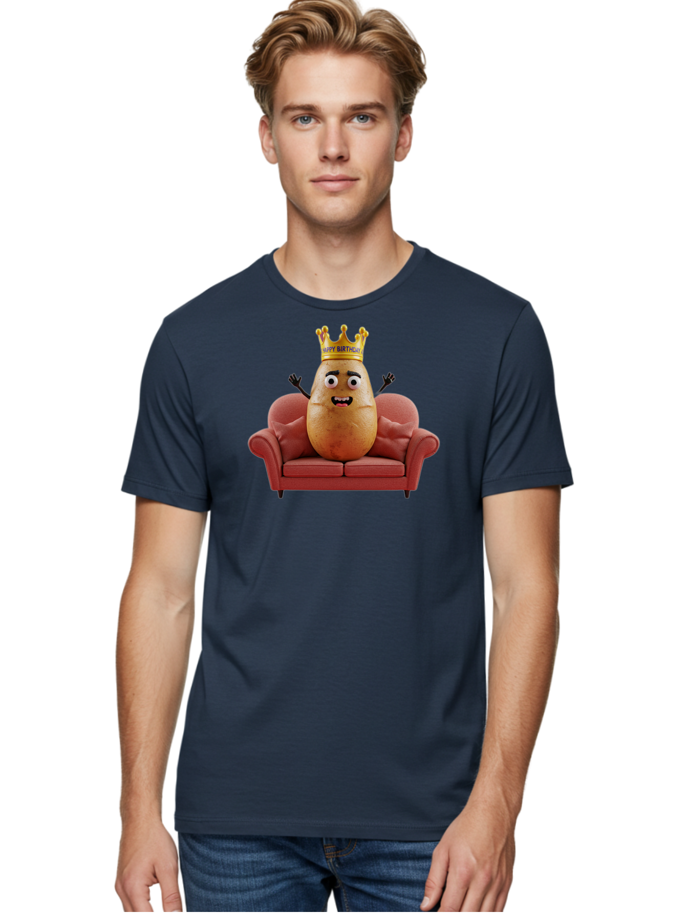 Happy-Birthday-Potato Men'S Graphic Tee, 100% Cotton, Comfortable Casual Summer Wear, Machine Washable, Vintage Camera, Old Camera, Antique Camera, Black Camera, Classic Photography, Photography Equipment, Nostalgic Device, Film Camera, Bai066