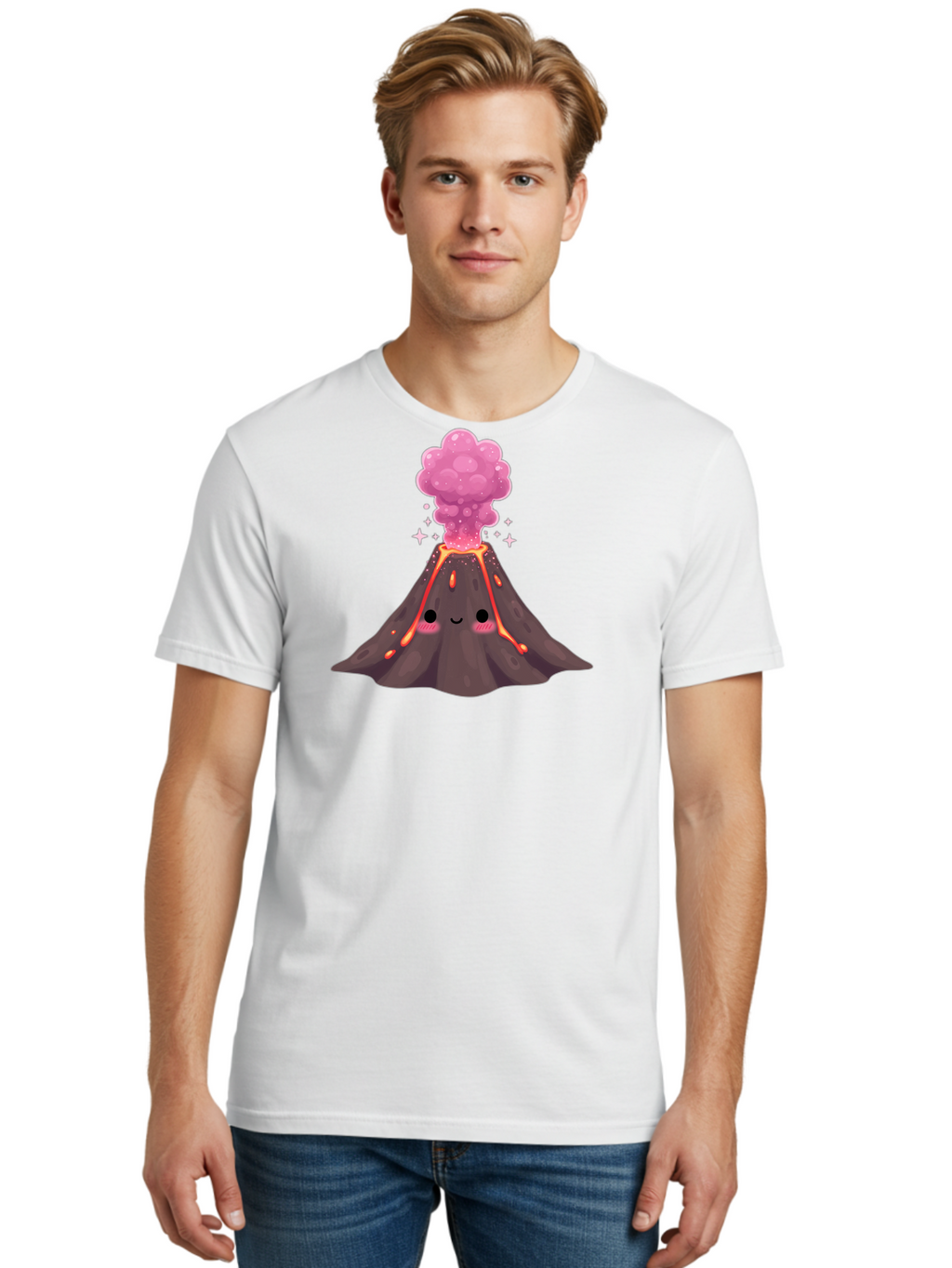 Kawaii-Volcano Men'S Graphic Tee, 100% Cotton, Comfortable Casual Summer Wear, Machine Washable, Vintage Camera, Old Camera, Antique Camera, Black Camera, Classic Photography, Photography Equipment, Nostalgic Device, Film Camera, Camera Art Bai078