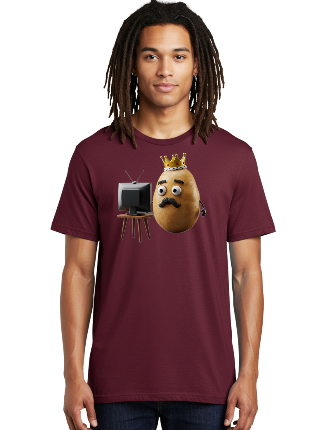 King-Potato Men'S Graphic Tee, 100% Cotton, Comfortable Casual Summer Wear, Machine Washable, Vintage Camera, Old Camera, Antique Camera, Black Camera, Classic Photography, Photography Equipment, Nostalgic Device, Film Camera, Camera Art Bai080