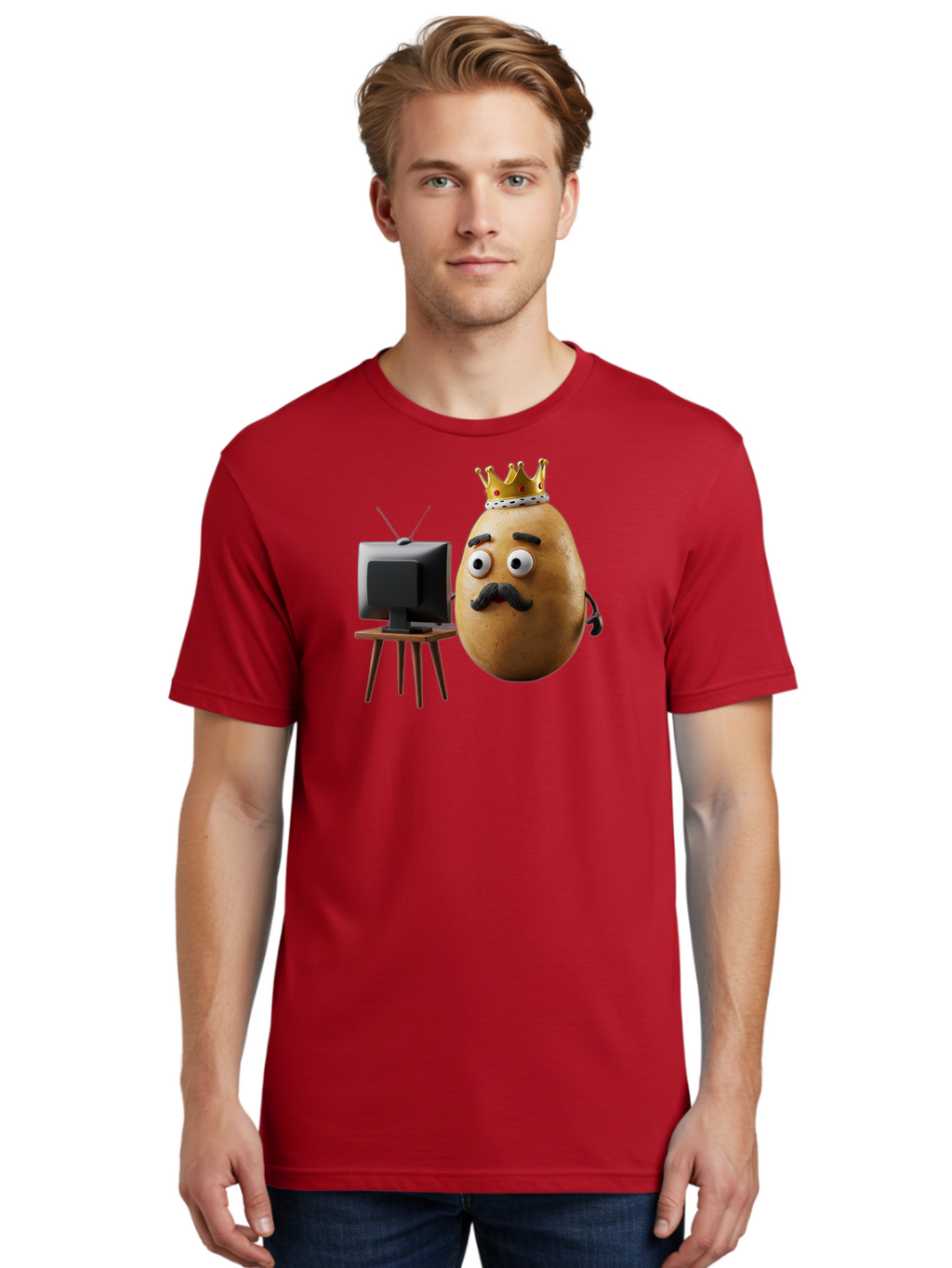 King-Potato Men'S Graphic Tee, 100% Cotton, Comfortable Casual Summer Wear, Machine Washable, Vintage Camera, Old Camera, Antique Camera, Black Camera, Classic Photography, Photography Equipment, Nostalgic Device, Film Camera, Camera Art Bai080
