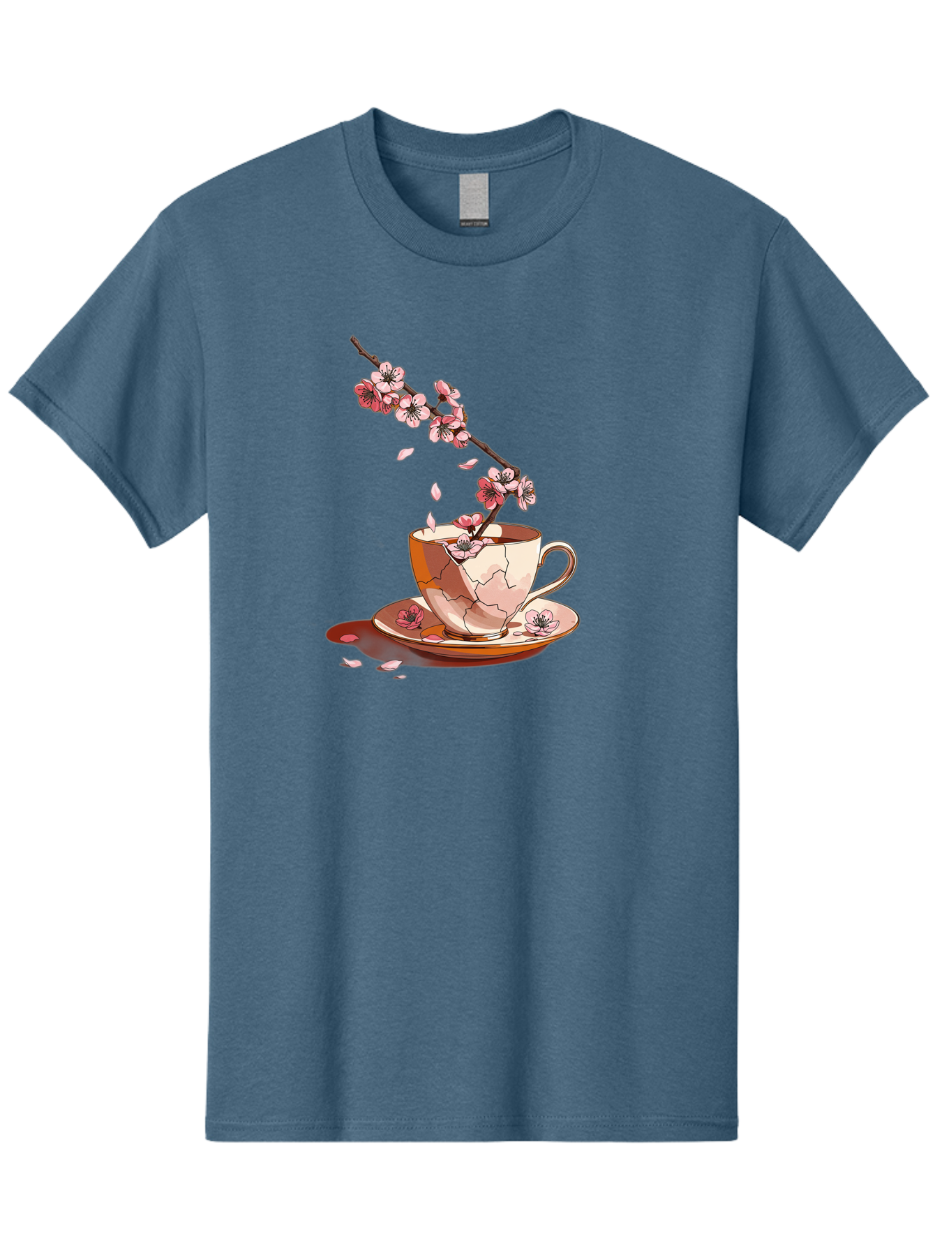 Kintsugi-Tea-Cup Men'S Graphic Tee, 100% Cotton, Comfortable Casual Summer Wear, Machine Washable, Vintage Camera, Old Camera, Antique Camera, Black Camera, Classic Photography, Photography Equipment, Nostalgic Device, Film Camera, Camera Art Bai082
