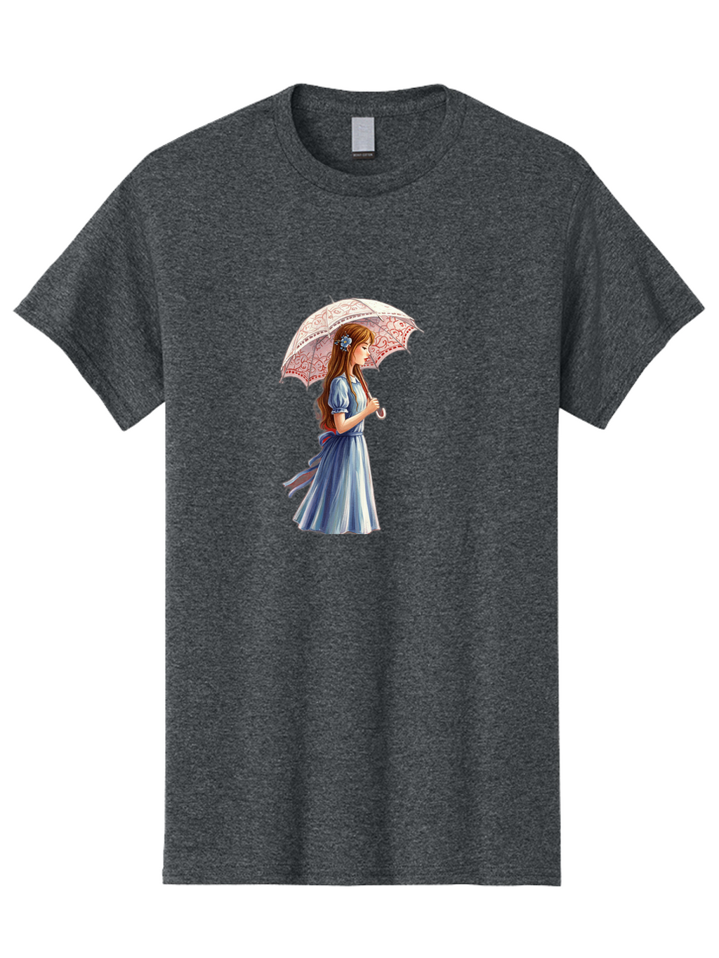 Lady-With-Parasol Men'S Graphic Tee, 100% Cotton, Comfortable Casual Summer Wear, Machine Washable, Vintage Camera, Old Camera, Antique Camera, Black Camera, Classic Photography, Photography Equipment, Nostalgic Device, Film Camera, Camera Art Bai085