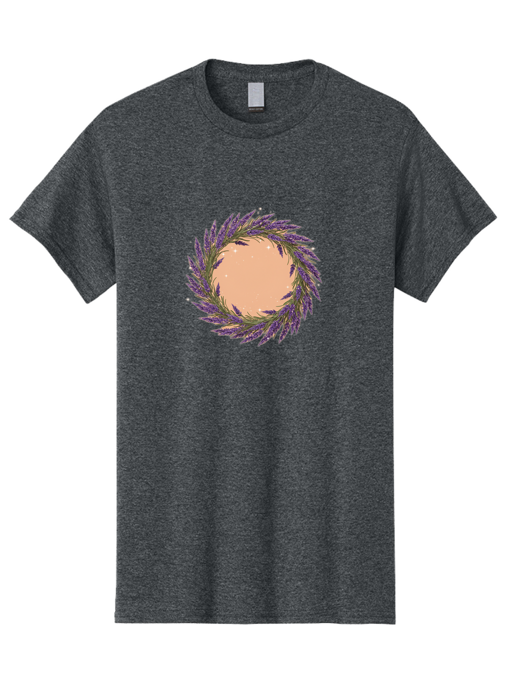 Lavender-Wreath Men'S Graphic Tee, 100% Cotton, Comfortable Casual Summer Wear, Machine Washable, Vintage Camera, Old Camera, Antique Camera, Black Camera, Classic Photography, Photography Equipment, Nostalgic Device, Film Camera, Camera Art Bai087