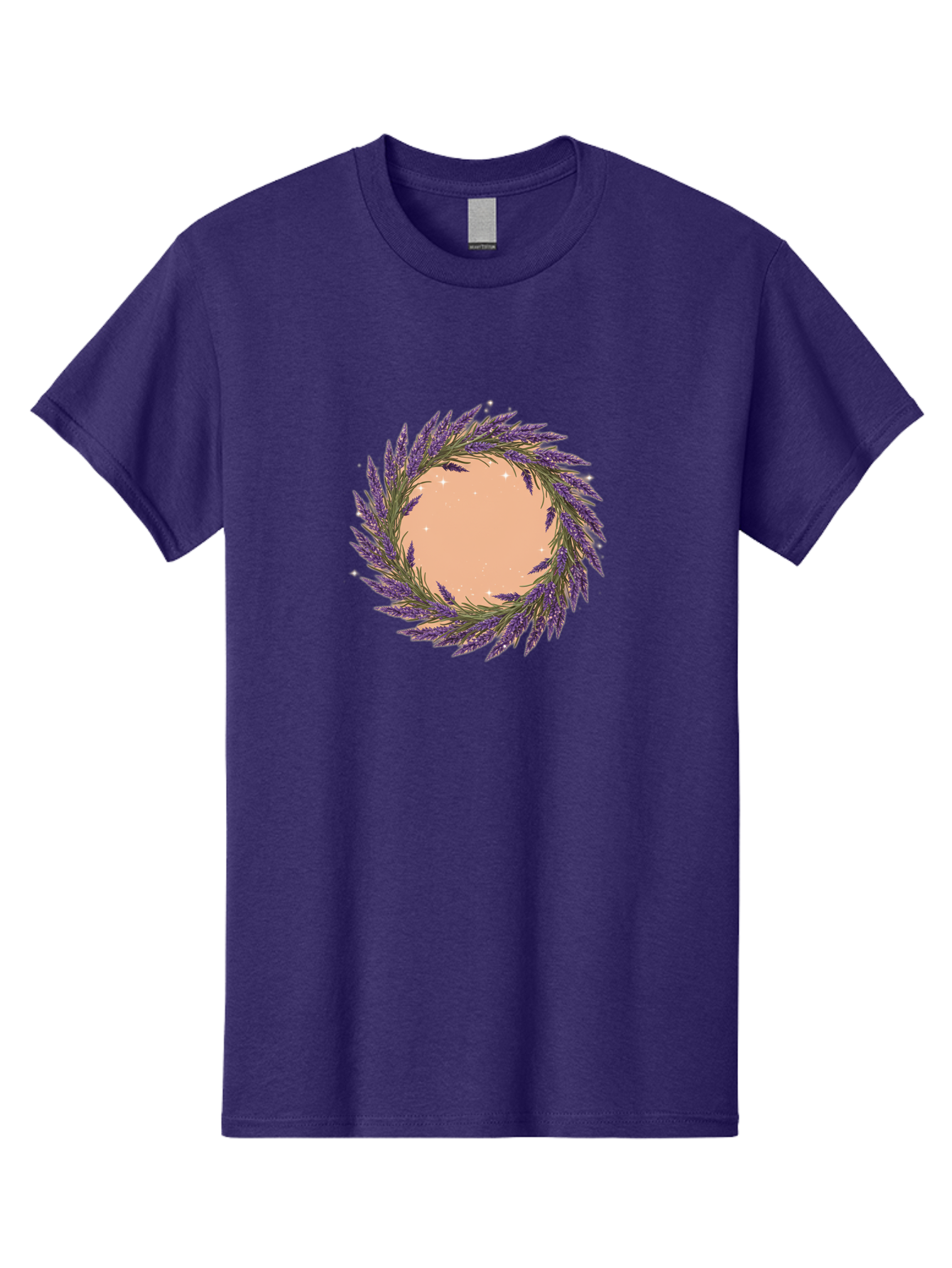 Lavender-Wreath Men'S Graphic Tee, 100% Cotton, Comfortable Casual Summer Wear, Machine Washable, Vintage Camera, Old Camera, Antique Camera, Black Camera, Classic Photography, Photography Equipment, Nostalgic Device, Film Camera, Camera Art Bai087
