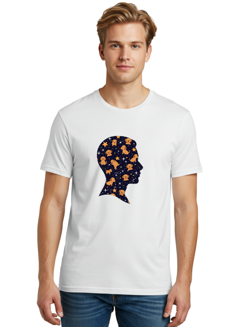 Lion-And-Dog-Silhouette Men'S Graphic Tee, 100% Cotton, Comfortable Casual Summer Wear, Machine Washable, Vintage Camera, Old Camera, Antique Camera, Black Camera, Classic Photography, Photography Equipment, Nostalgic Device, Film Camera, Bai089