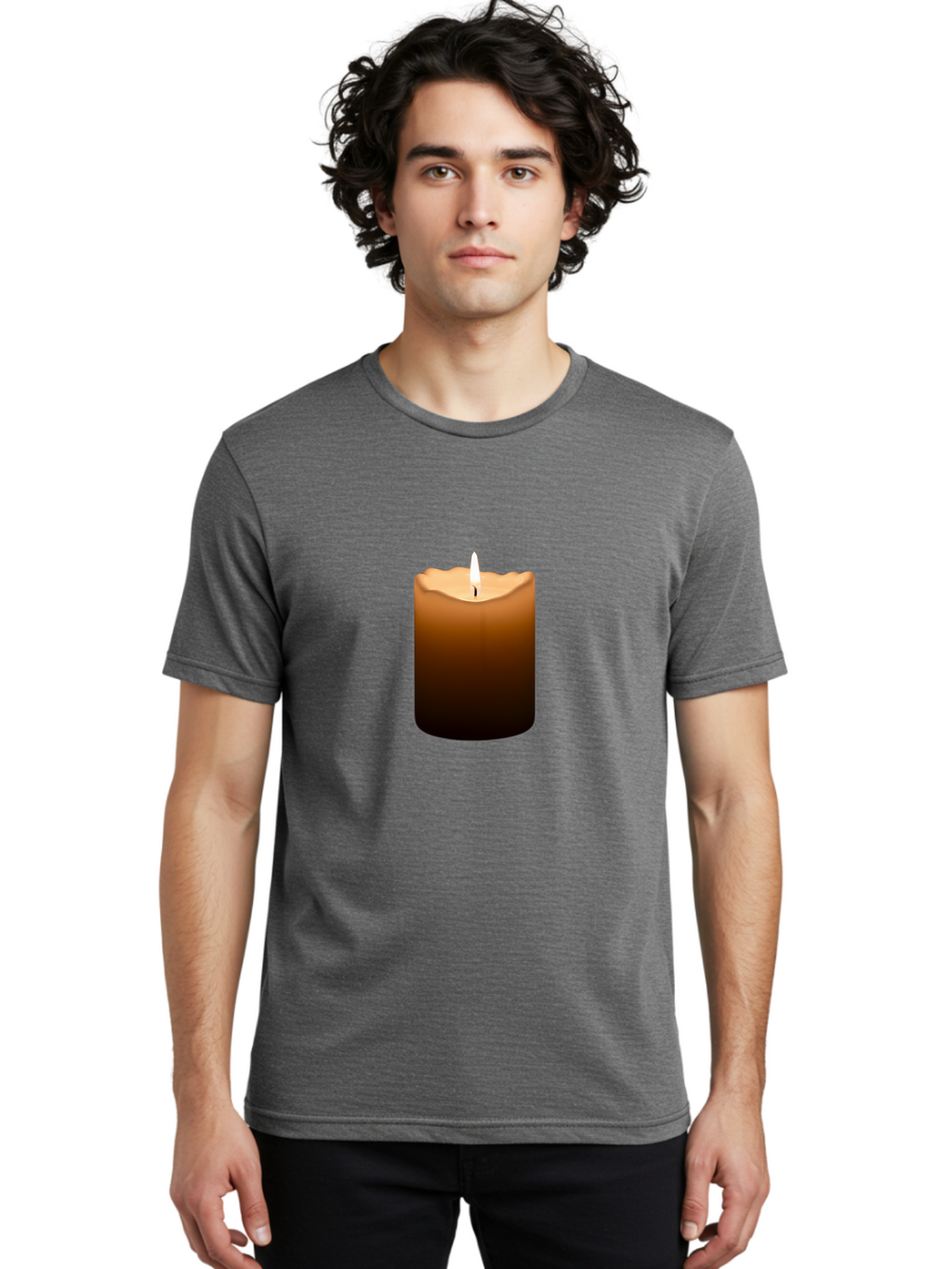 Lit-Candle-8 Men'S Graphic Tee, 100% Cotton, Comfortable Casual Summer Wear, Machine Washable, Vintage Camera, Old Camera, Antique Camera, Black Camera, Classic Photography, Photography Equipment, Nostalgic Device, Film Camera, Camera Art Bai098