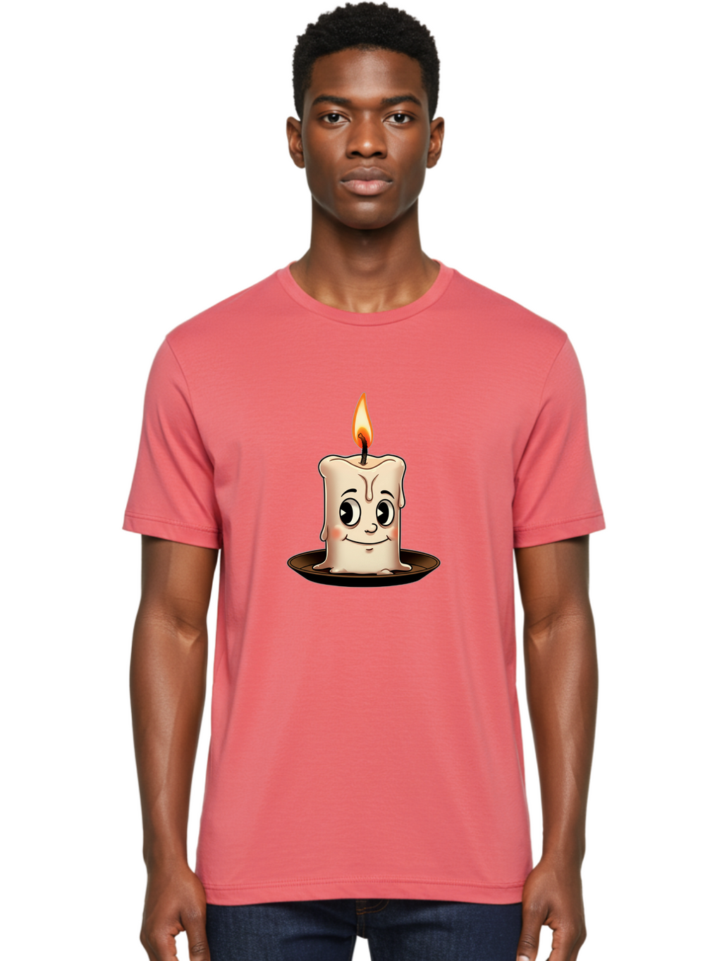 Lit-Candle-Character Men'S Graphic Tee, 100% Cotton, Comfortable Casual Summer Wear, Machine Washable, Vintage Camera, Old Camera, Antique Camera, Black Camera, Classic Photography, Photography Equipment, Nostalgic Device, Film Camera, Bai100