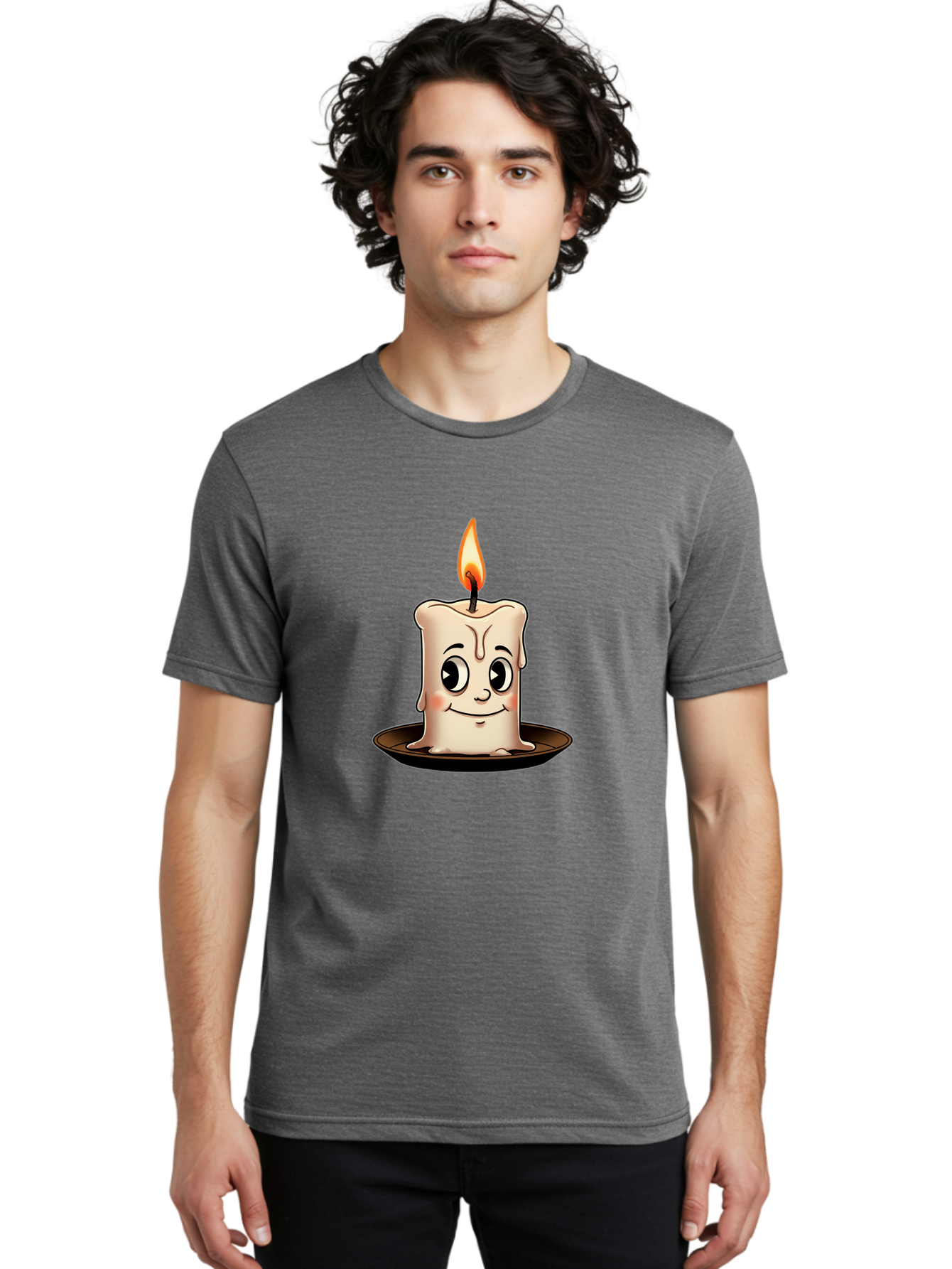 Lit-Candle-Character Men'S Graphic Tee, 100% Cotton, Comfortable Casual Summer Wear, Machine Washable, Vintage Camera, Old Camera, Antique Camera, Black Camera, Classic Photography, Photography Equipment, Nostalgic Device, Film Camera, Bai100
