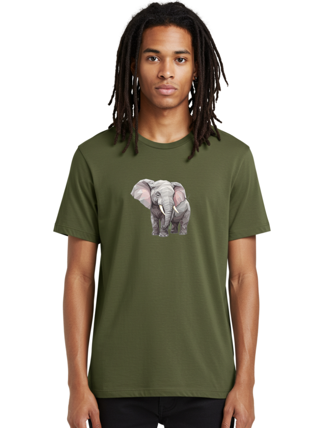 Low-Poly-Elephant Men'S Graphic Tee, 100% Cotton, Comfortable Casual Summer Wear, Machine Washable, Vintage Camera, Old Camera, Antique Camera, Black Camera, Classic Photography, Photography Equipment, Nostalgic Device, Film Camera, Camera Art Bai107