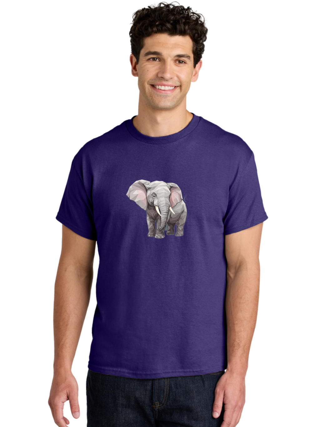 Low-Poly-Elephant Men'S Graphic Tee, 100% Cotton, Comfortable Casual Summer Wear, Machine Washable, Vintage Camera, Old Camera, Antique Camera, Black Camera, Classic Photography, Photography Equipment, Nostalgic Device, Film Camera, Camera Art Bai107