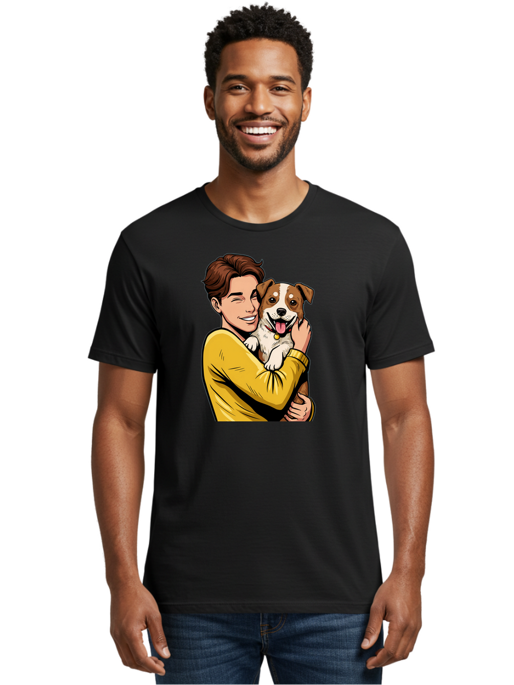 Man-And-Dog Men'S Graphic Tee, 100% Cotton, Comfortable Casual Summer Wear, Machine Washable, Vintage Camera, Old Camera, Antique Camera, Black Camera, Classic Photography, Photography Equipment, Nostalgic Device, Film Camera, Camera Art Bai109