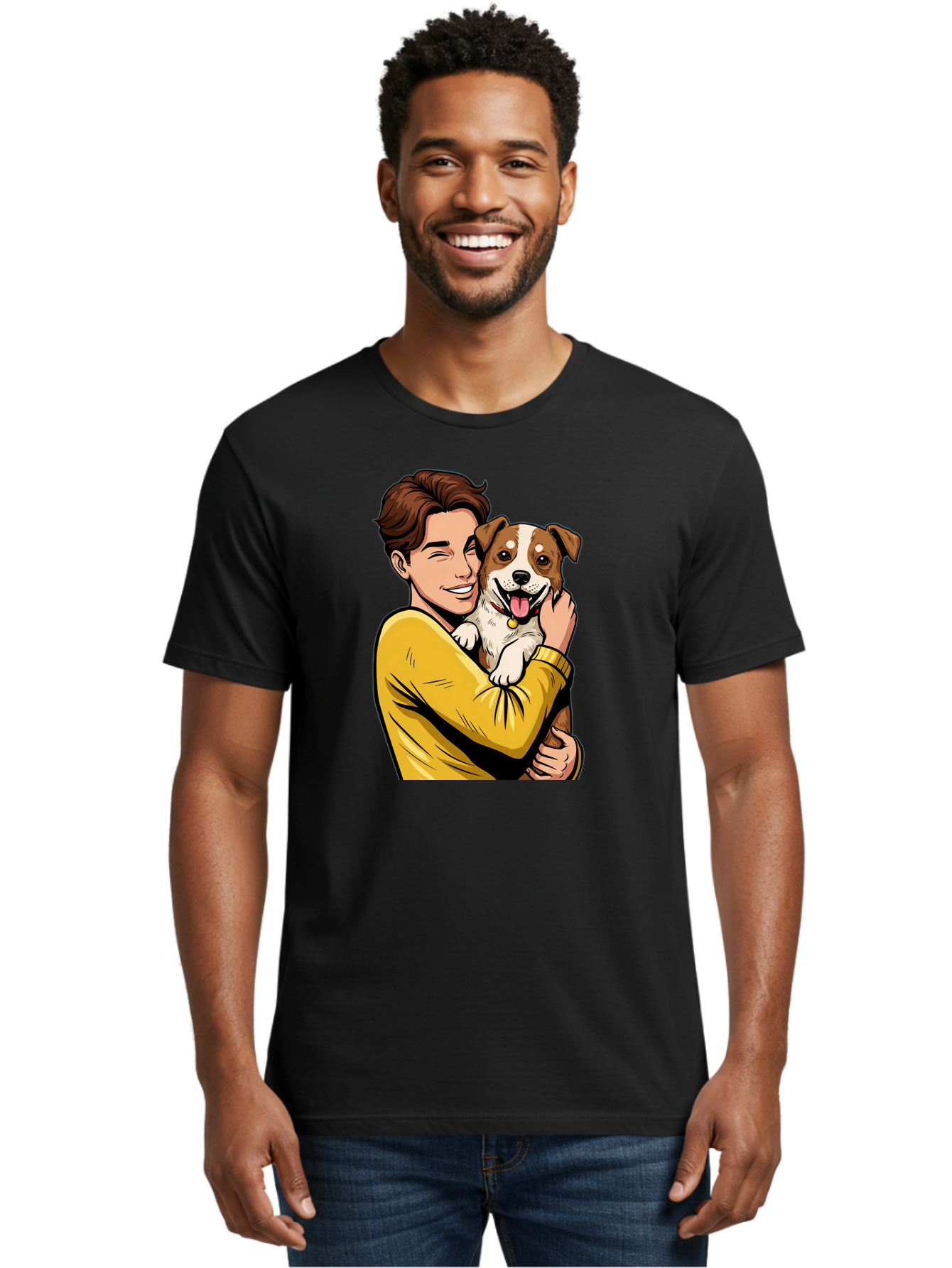 Man-And-Dog Men'S Graphic Tee, 100% Cotton, Comfortable Casual Summer Wear, Machine Washable, Vintage Camera, Old Camera, Antique Camera, Black Camera, Classic Photography, Photography Equipment, Nostalgic Device, Film Camera, Camera Art Bai109